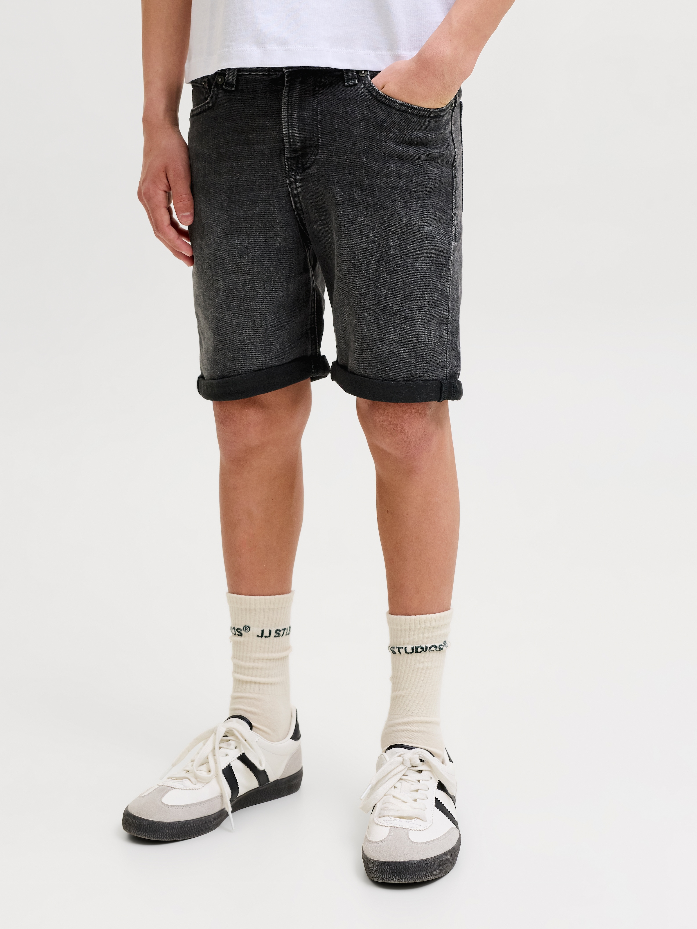 Jack & Jones Junior Short »JJIRICK bequem mit mittlerer Taille für Jungen«  uni, tendance, coupe régulière, tissé
