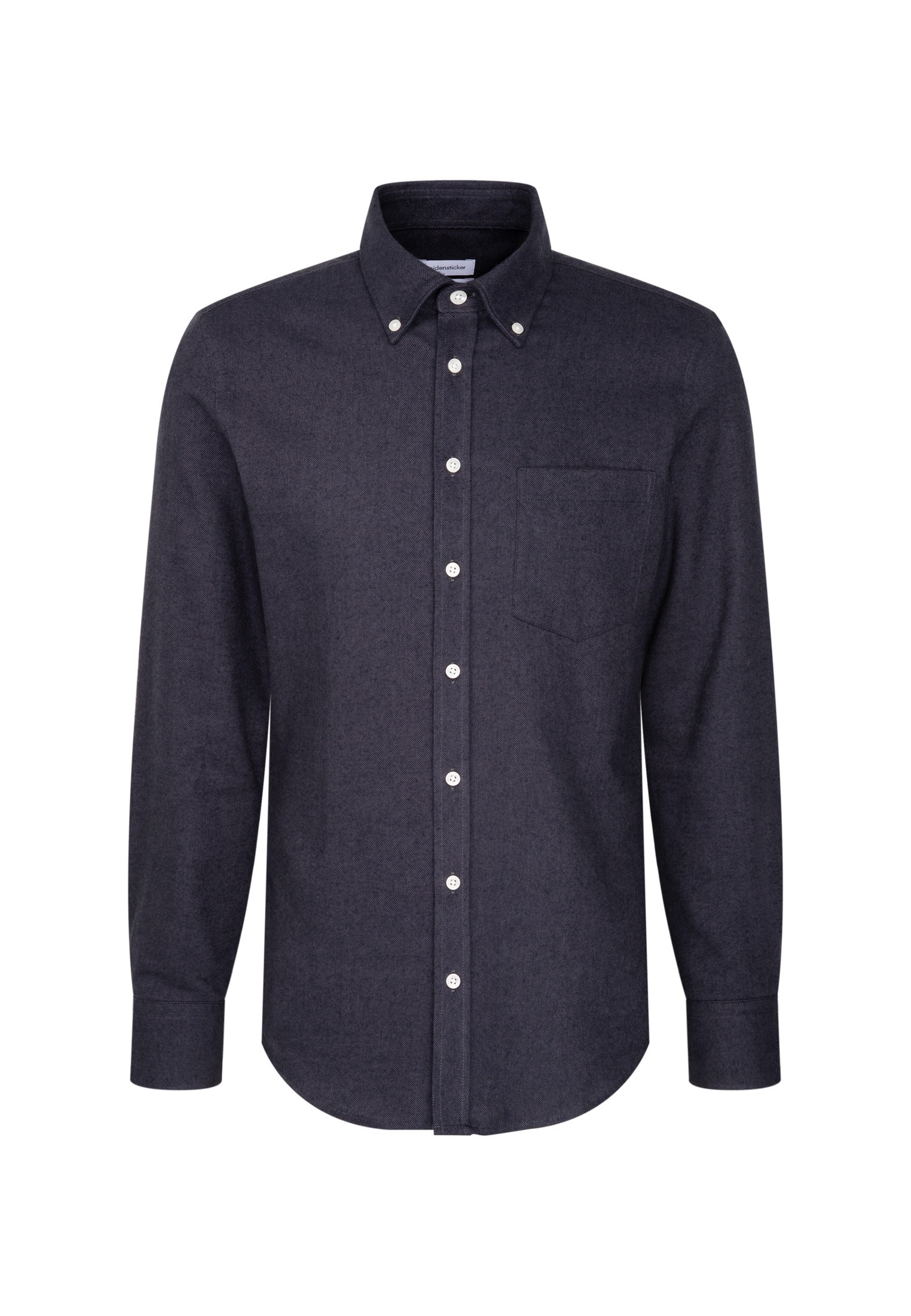 seidensticker Flanellhemd Slim 1/1 Button-Down-Kragen Uni