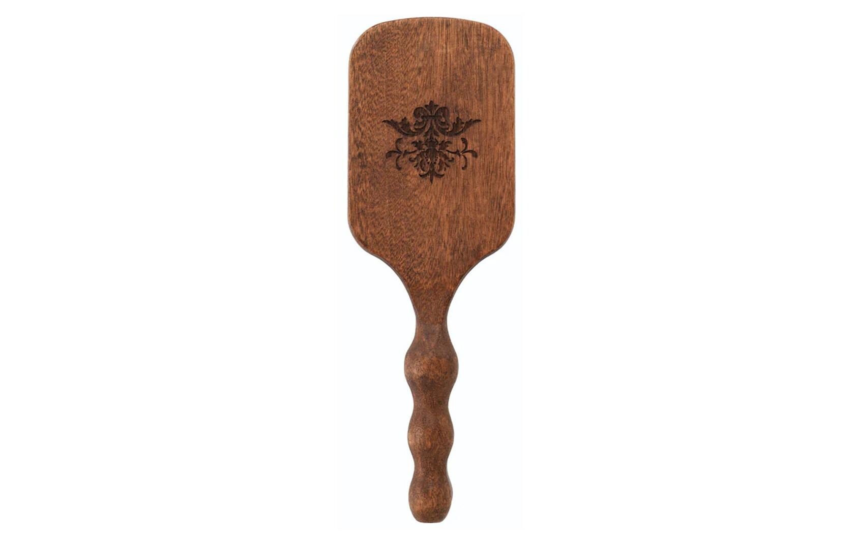 Image of Haarbürste "PHILIP B Genius Paddle Brush" Ergonomische Paddelbürste aus Mahagoniholz mit Wildschweinborsten