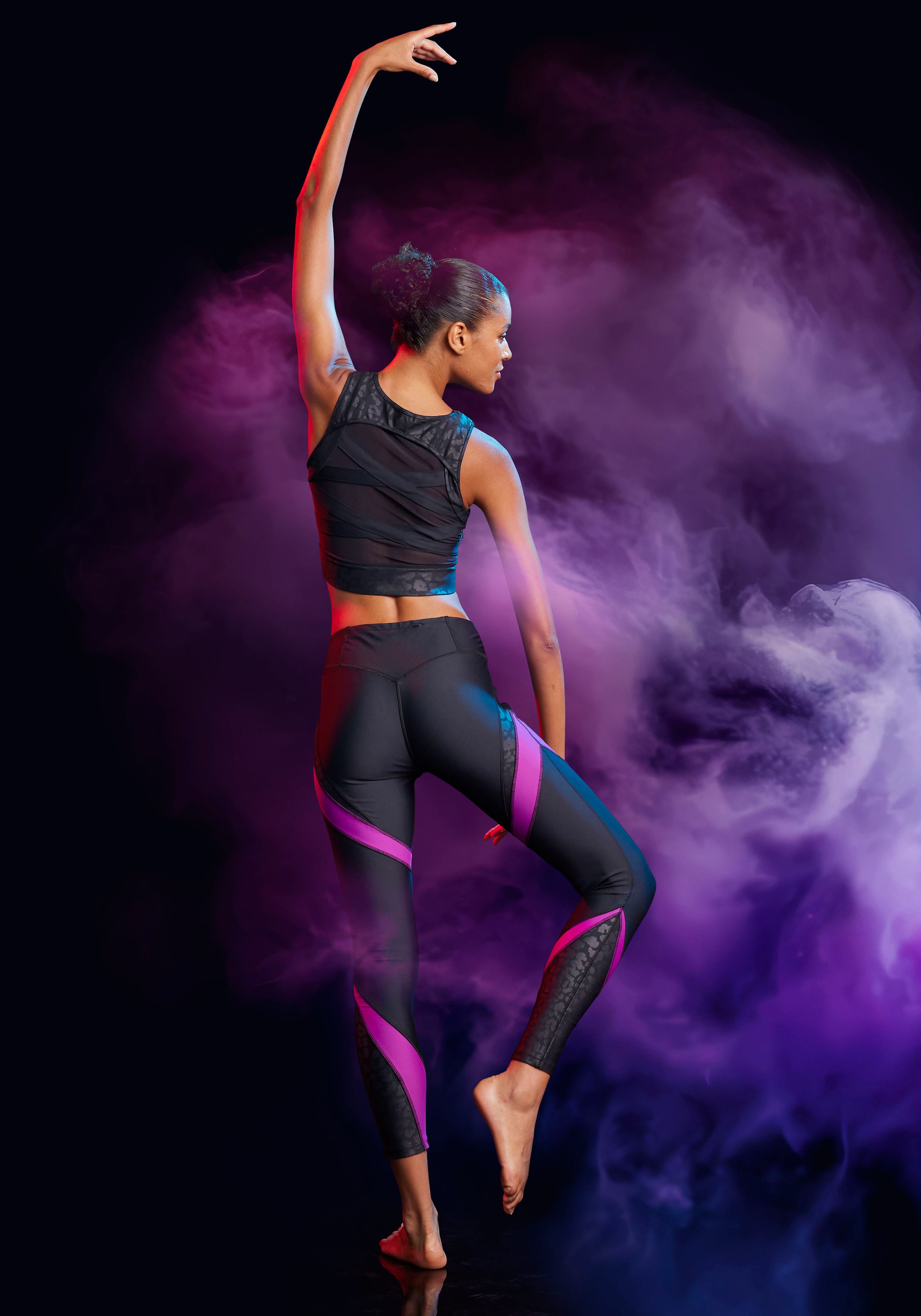 LASCANA ACTIVE Crop-Top mit Leodruck