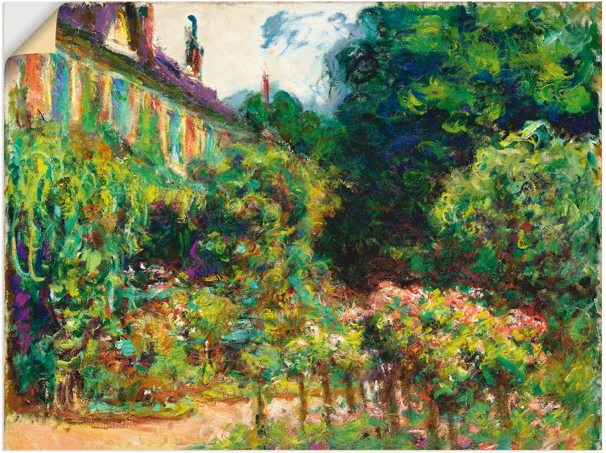 Image of Artland Wandbild »Das Haus des Künstlers in Giverny. 1913«, Garten, (1 St.), in vielen Grössen & Produktarten -Leinwandbild, Poster, Wandaufkleber / Wandtattoo auch für Badezimmer geeignet bei Ackermann Versand Schweiz