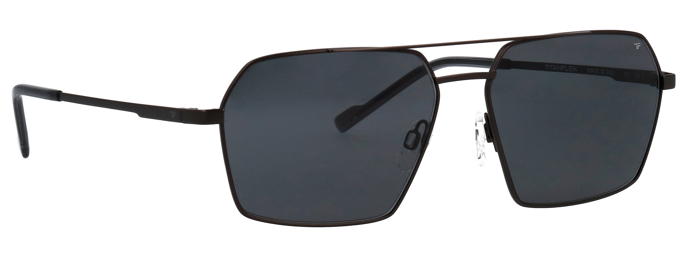 TITANflex Lunettes de soleil »Modell 824133« Forme Pilot, inscription logo sur la branche, monture Titanflex