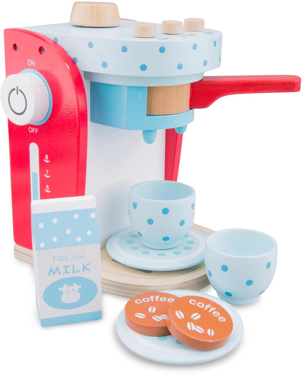 Image of New Classic Toys® Kinder-Kaffeemaschine »Bon Appetit - Kaffeemaschine blau-weiss« bei Ackermann Versand Schweiz