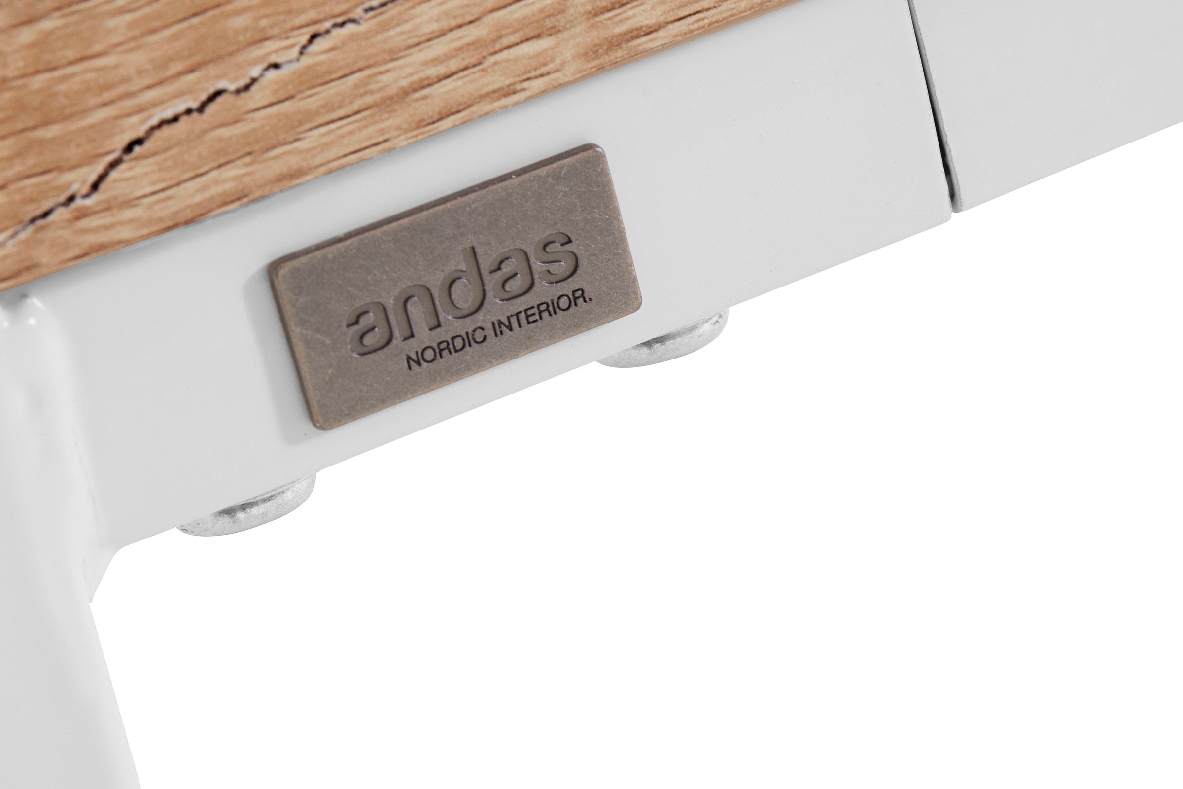 andas Esstisch »Hulsig«, (1 St.), mit Tischplatte in einer Holzoptik und fühlbare Struktur, Höhe 76 cm