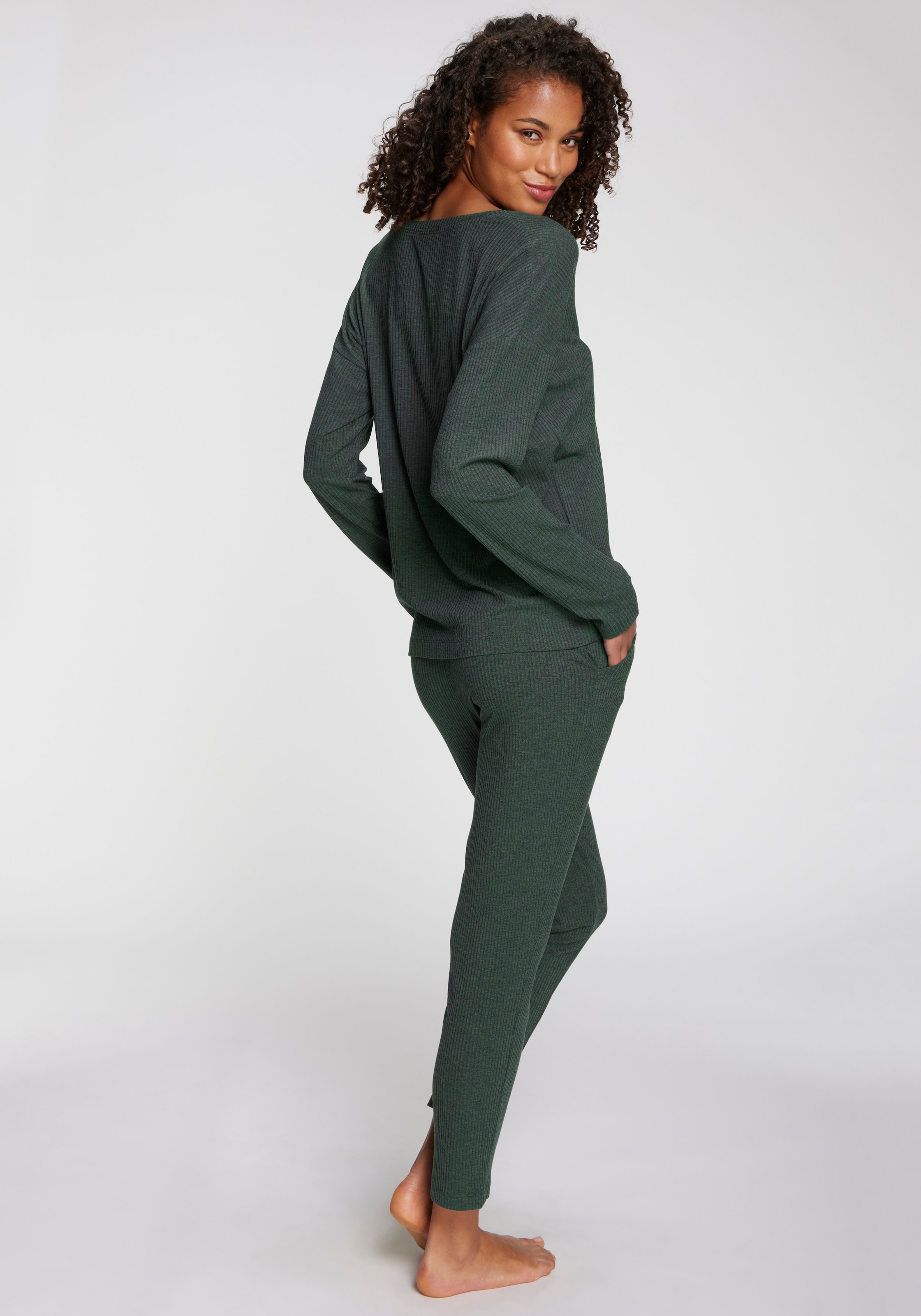 s.Oliver Pyjamahose  Aus weicher Rippqualität