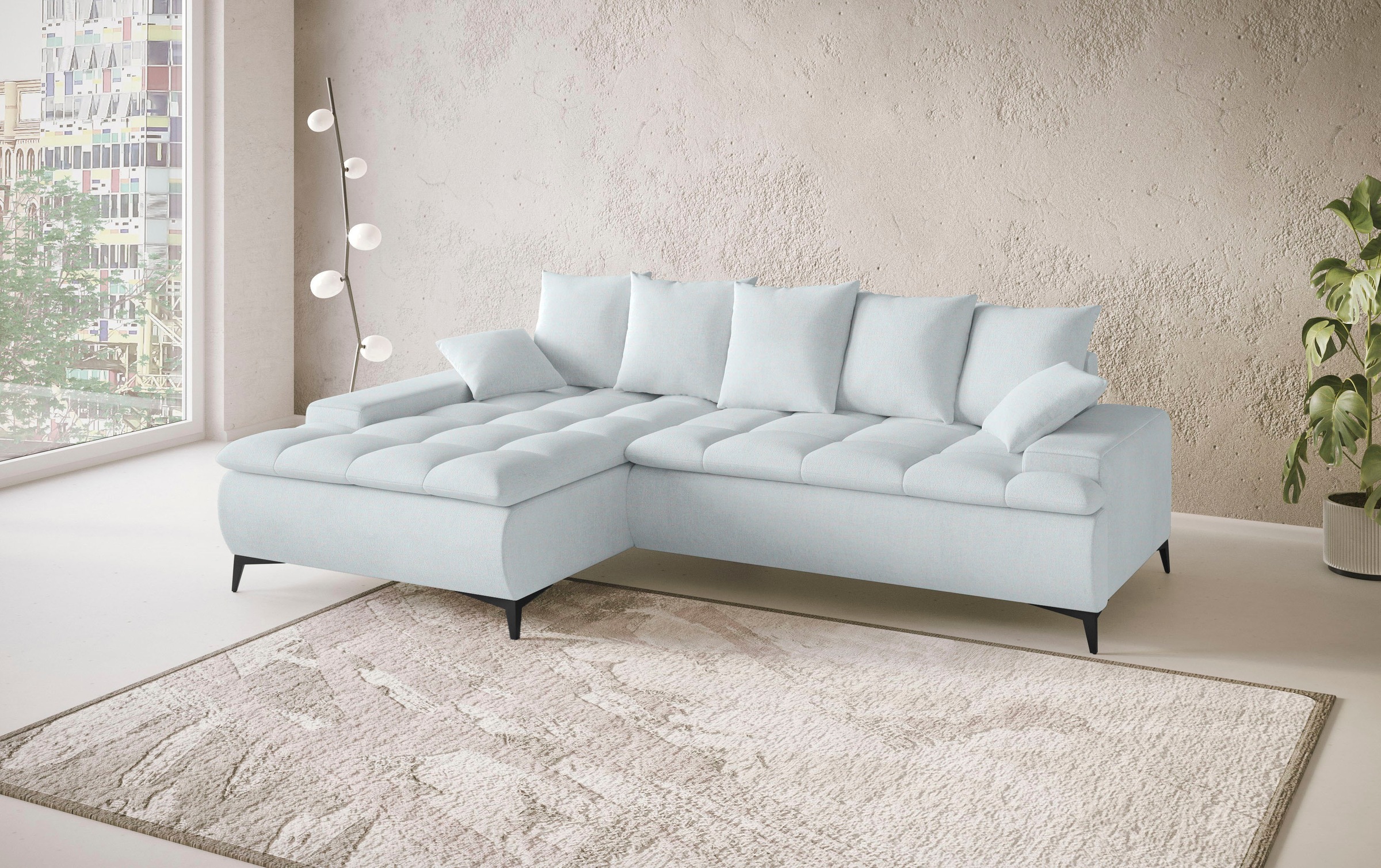 Mr. Couch Ecksofa »Haiti III, L-Form«, Mit Kaltschaum, bis 140 kg belastbar