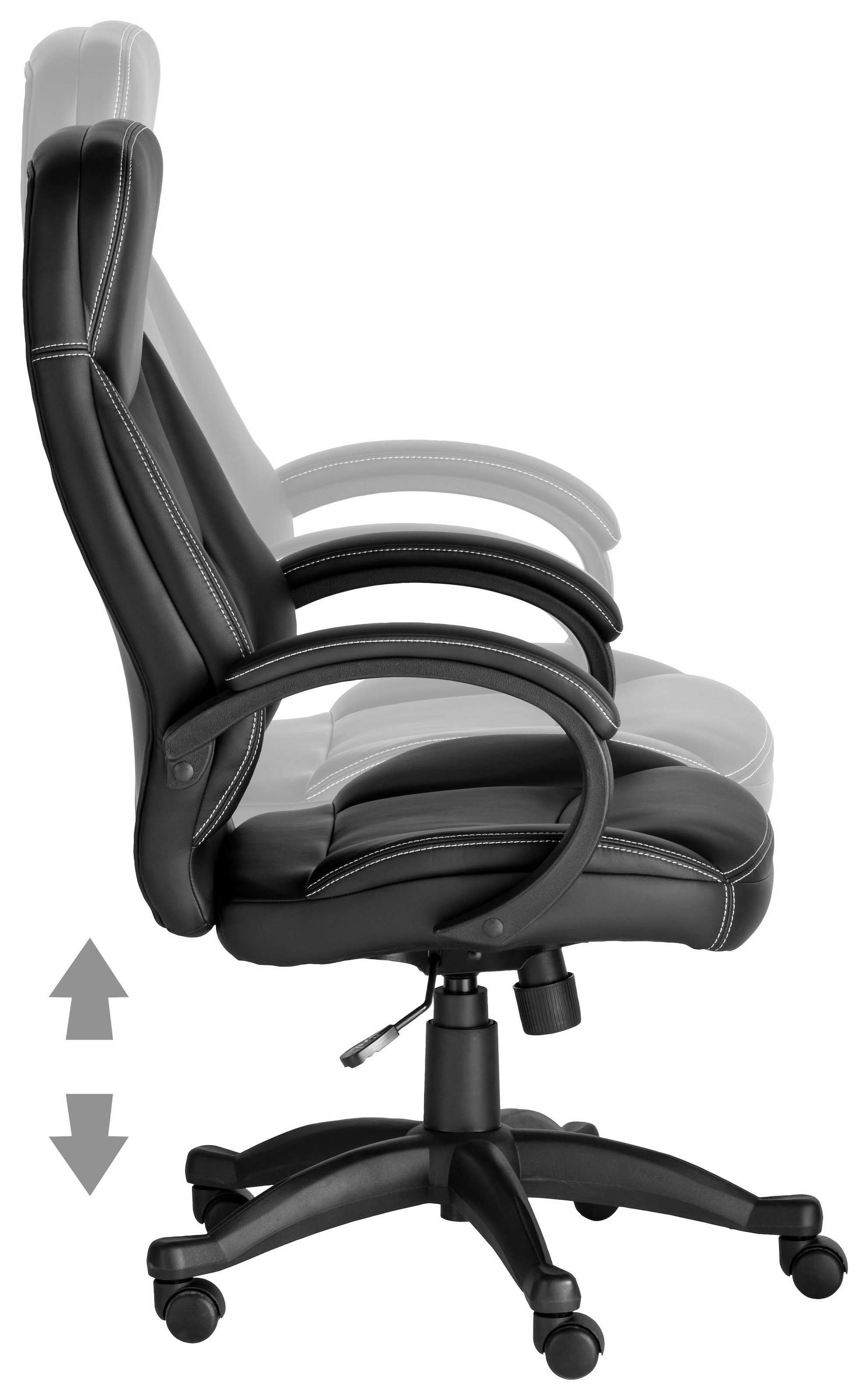 INOSIGN Chefsessel »Veronika, Bürostuhl,«, komfortabel gepolstert, in grau oder schwarz