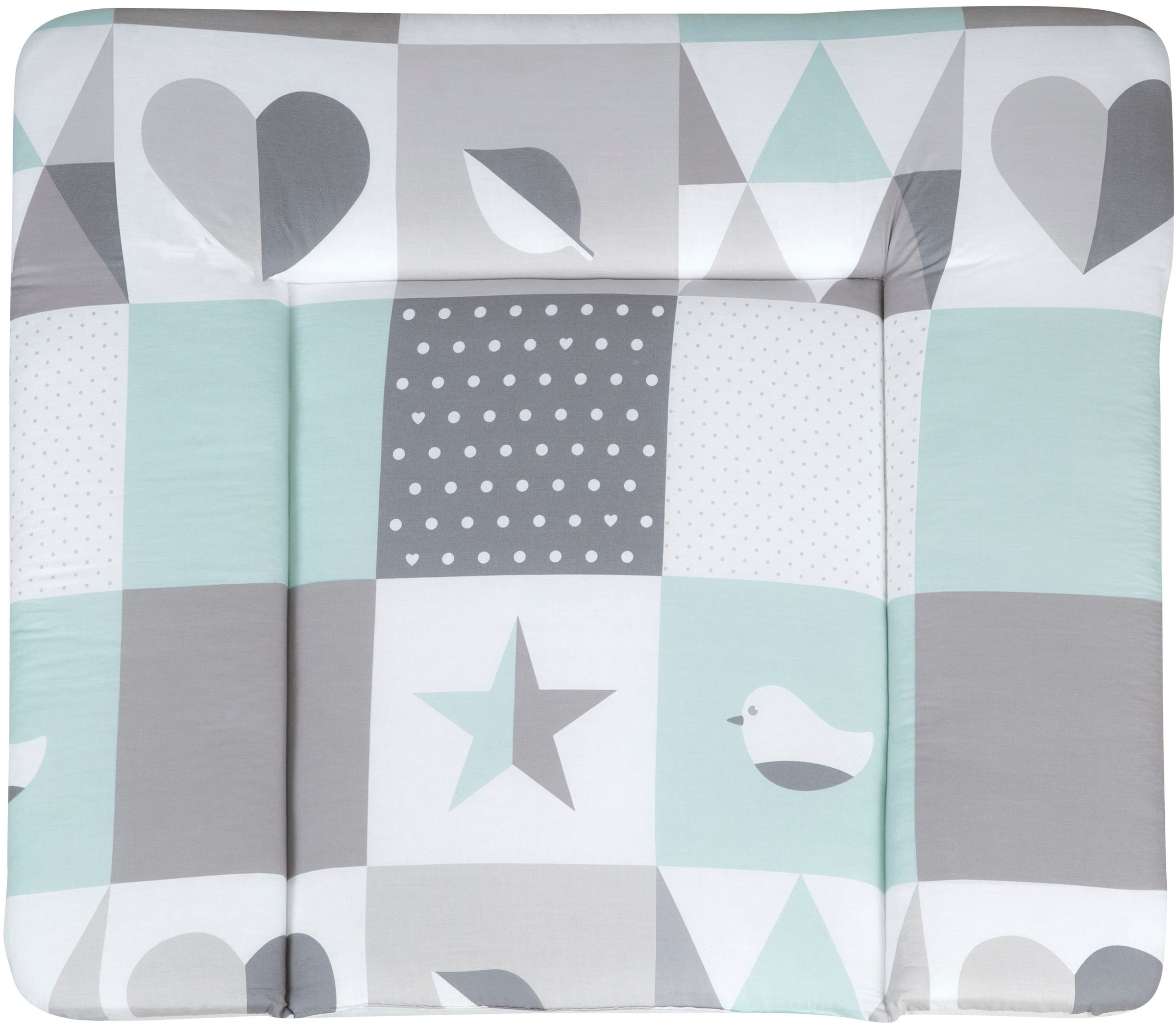roba® Wickelauflage »Happy Patch mint, 85x75 cm«, mit weicher Polsterung