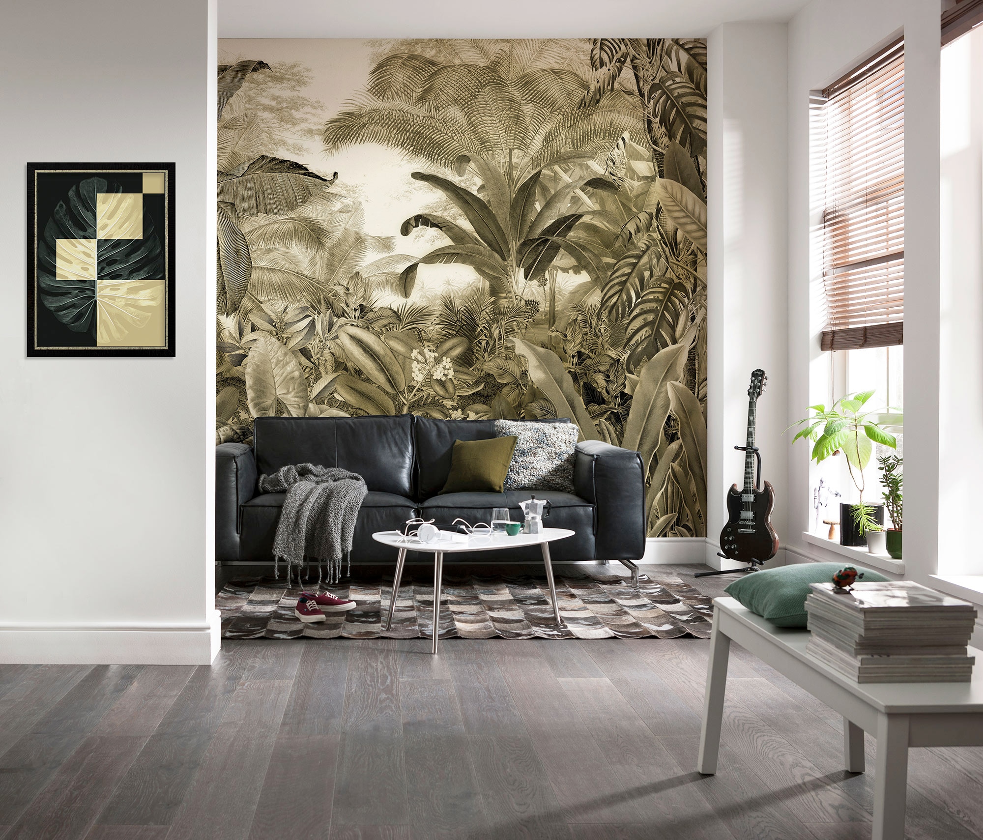 Komar Fototapete »Digitaldruck Vlies - Adventure Awaits - Grösse 400 x 250 cm«, bedruckt-floral-geblümt-gemustert-tropisch, Wohnzimmer, Schlafzimmer