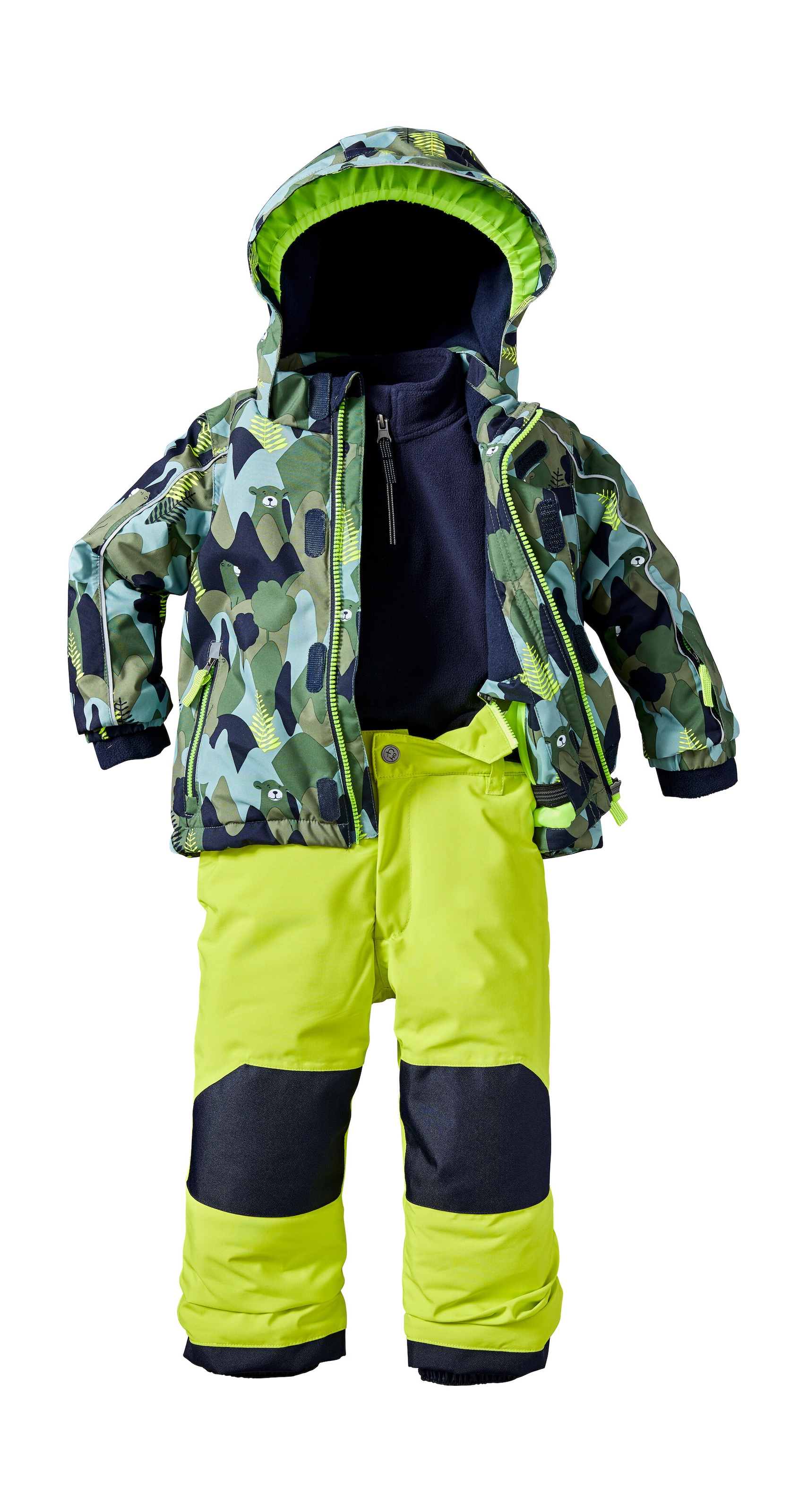 first instinct by killtec Skianzug »FISW 32 MNS JCKT AND PNTS«, 3-in-1 Skioverall, Camouflage, reflektierend, wasser- und winddicht