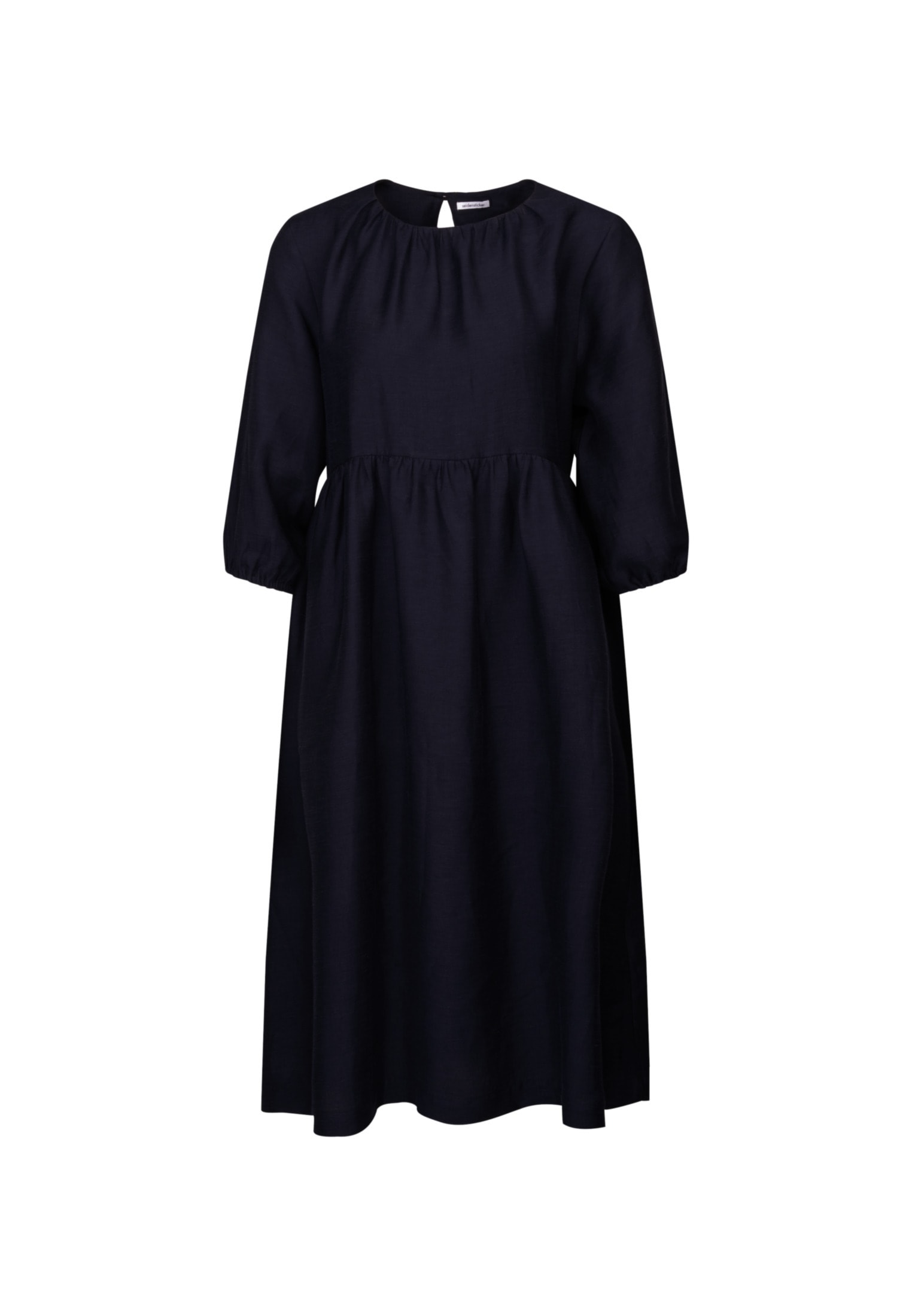 seidensticker Sommerkleid »Schwarze Rose«, 3/4-Arm Rundhals Uni