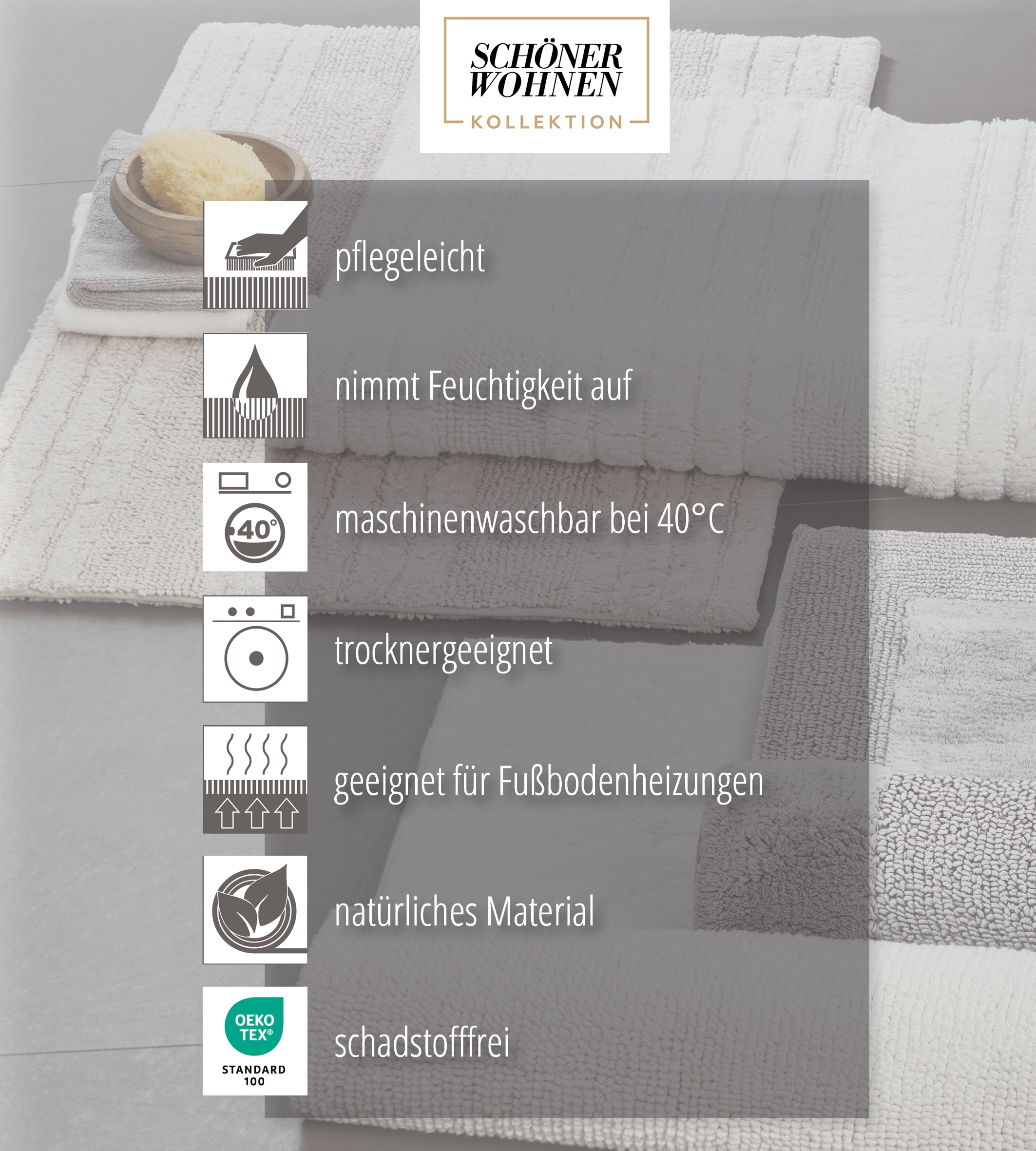 ASTRA Chemin de cuisine »Miabella 1669« Rectangulaire 7 mm Höhe waschbar