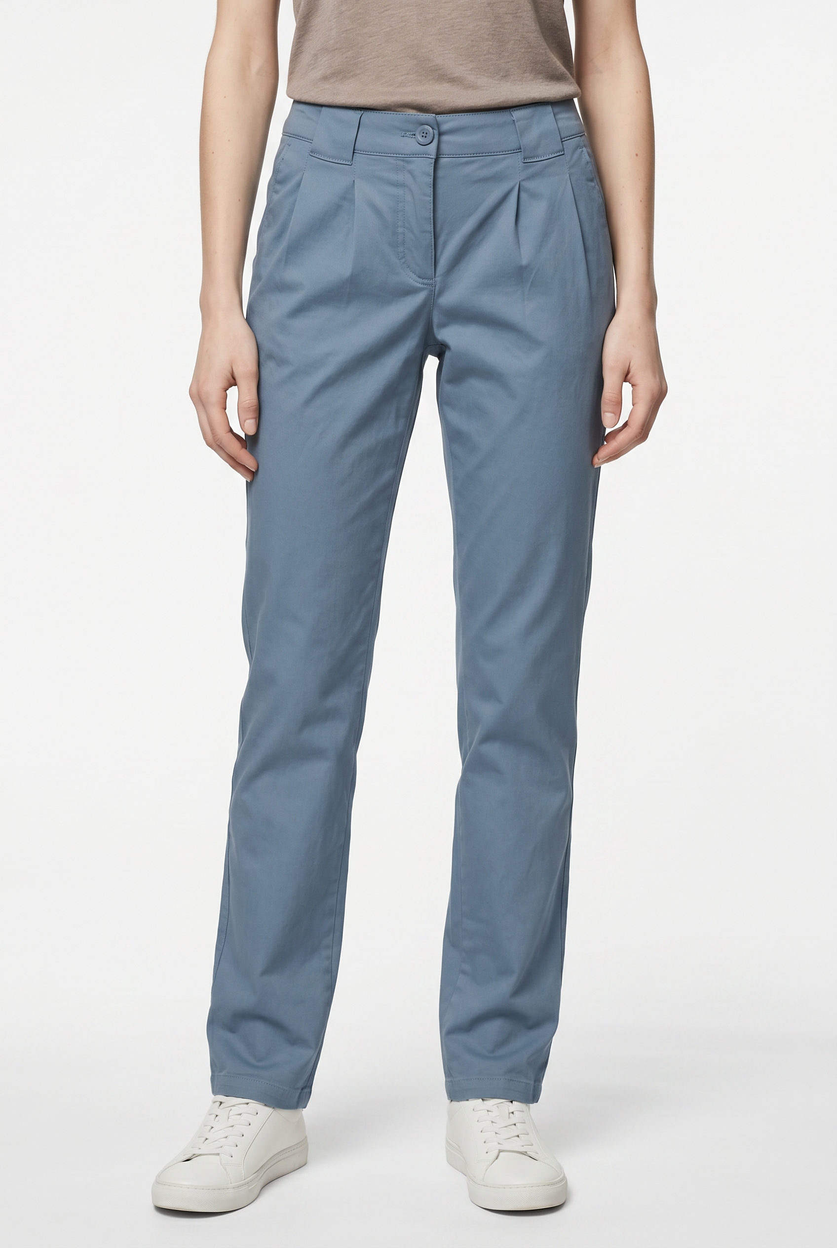 bonprix Chinos  forme étroite, avec plis sur la ceinture et poches pratiques