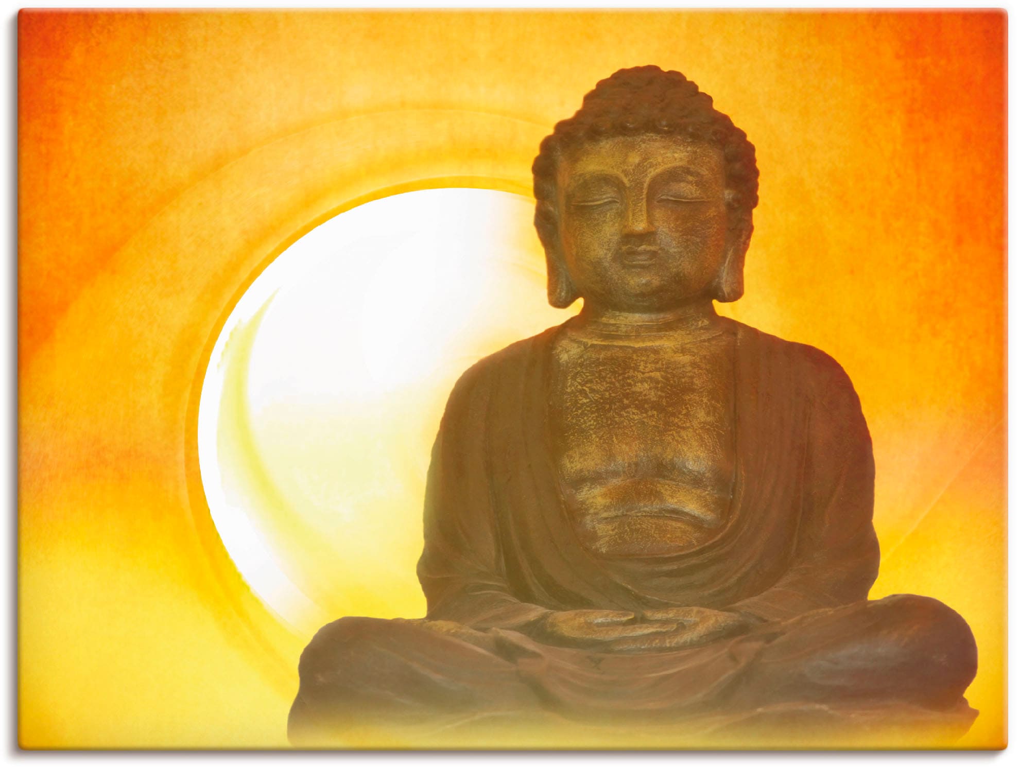 Image of Artland Leinwandbild "Buddha 2" Religion 1 Stk. tlg. auf Holzrahmen gespannt
