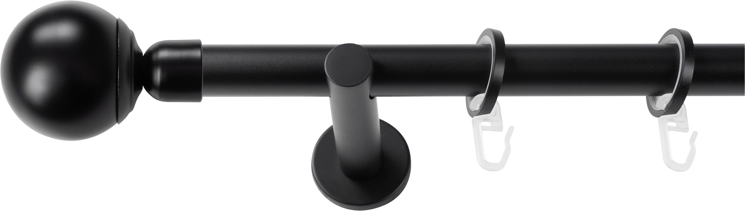 SN DECO GROUP Gardinenstange Ø 19 mm 1 läufig-läufig Fixmass;kürzbar