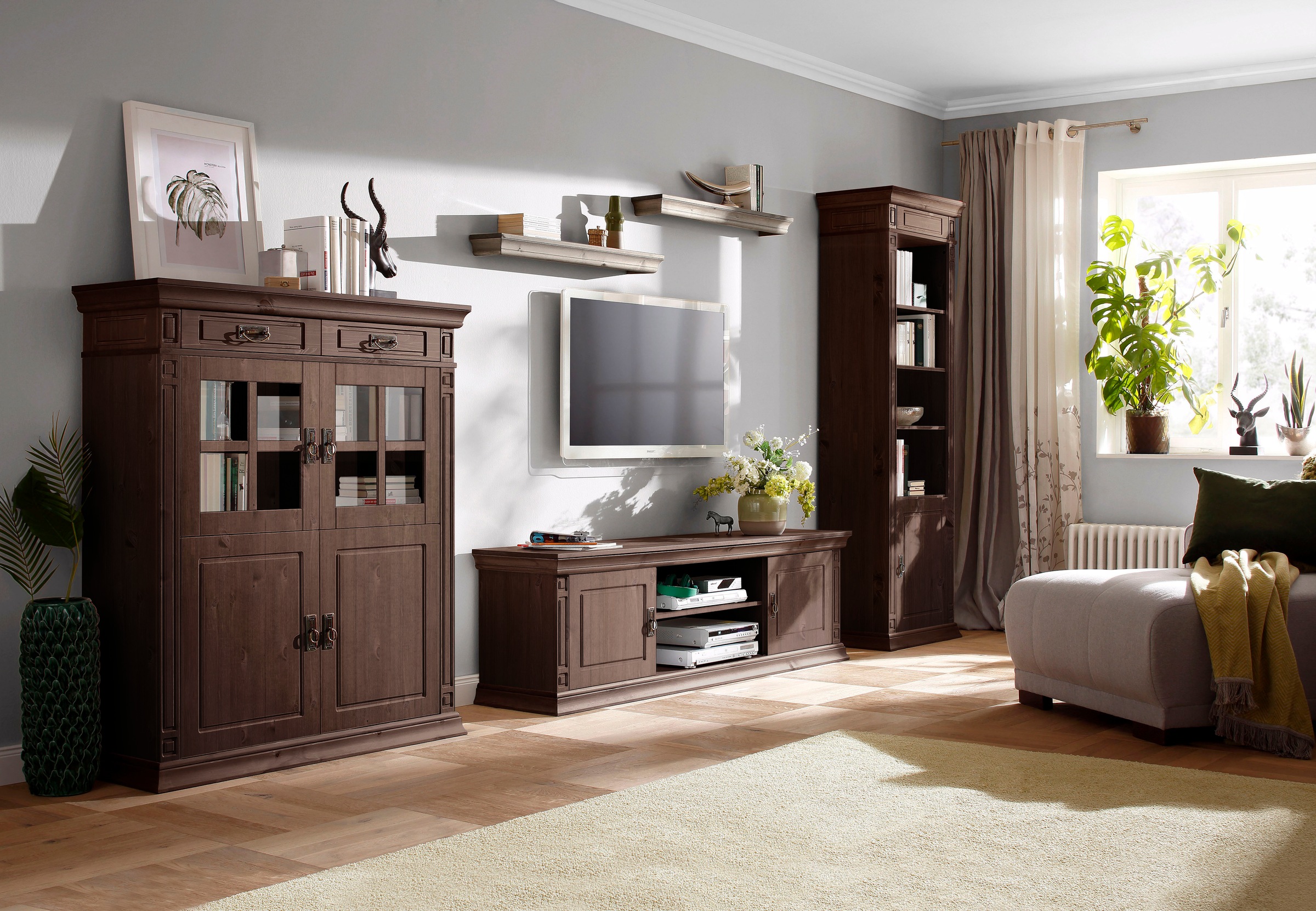 Home affaire Highboard »Vinales«, Vitrine, Breite 112 cm