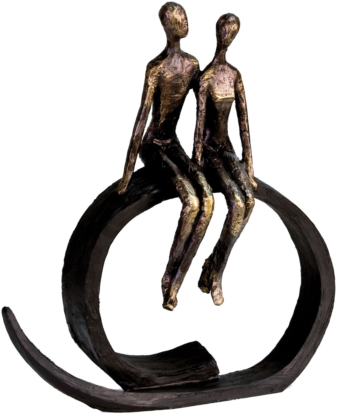 Image of Casablanca by Gilde Dekofigur "Skulptur Close" Dekoobjekt, Höhe 35 cm, Pärchen, mit Spruchanhänger, Wohnzimmer