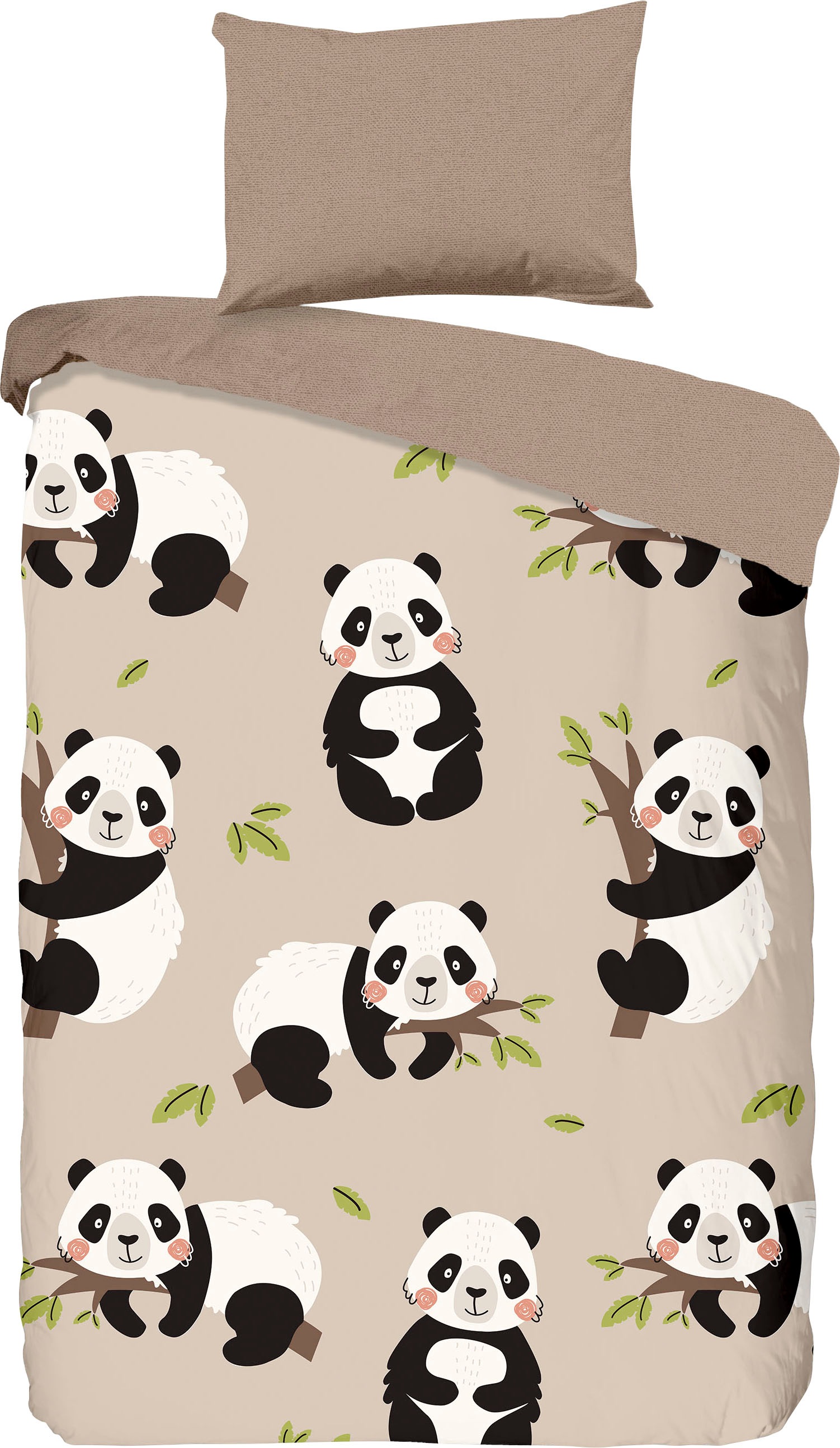 good morning Kinderbettwäsche »Panda«, (2 tlg.), 100% Baumwolle kaufen