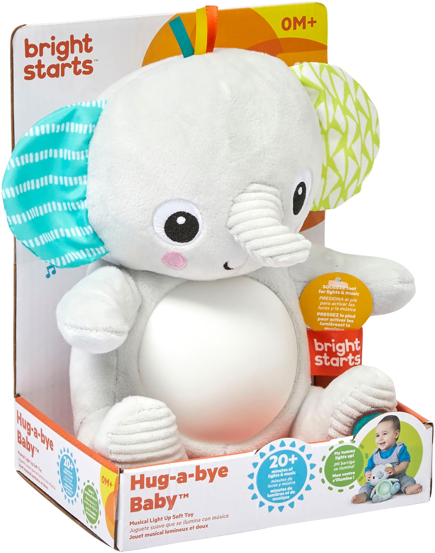 Bright Starts Figurine en peluche »Hug-a-bye Baby™ Musical Light Up Soft Toy​« mit Licht und Soundeffekten