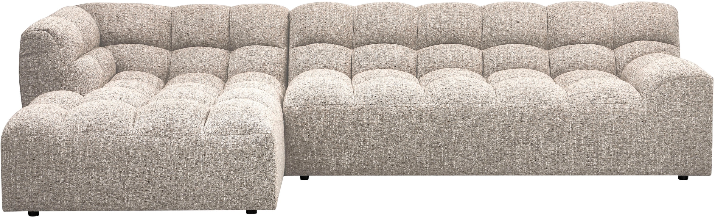 WOOOD Ecksofa »Allure grobem Webmuster, H 79 x B 324 x D 165 cm« Tragkraft 400 kg, Hohe Verschleissfestigkeit, Pfleiglicht