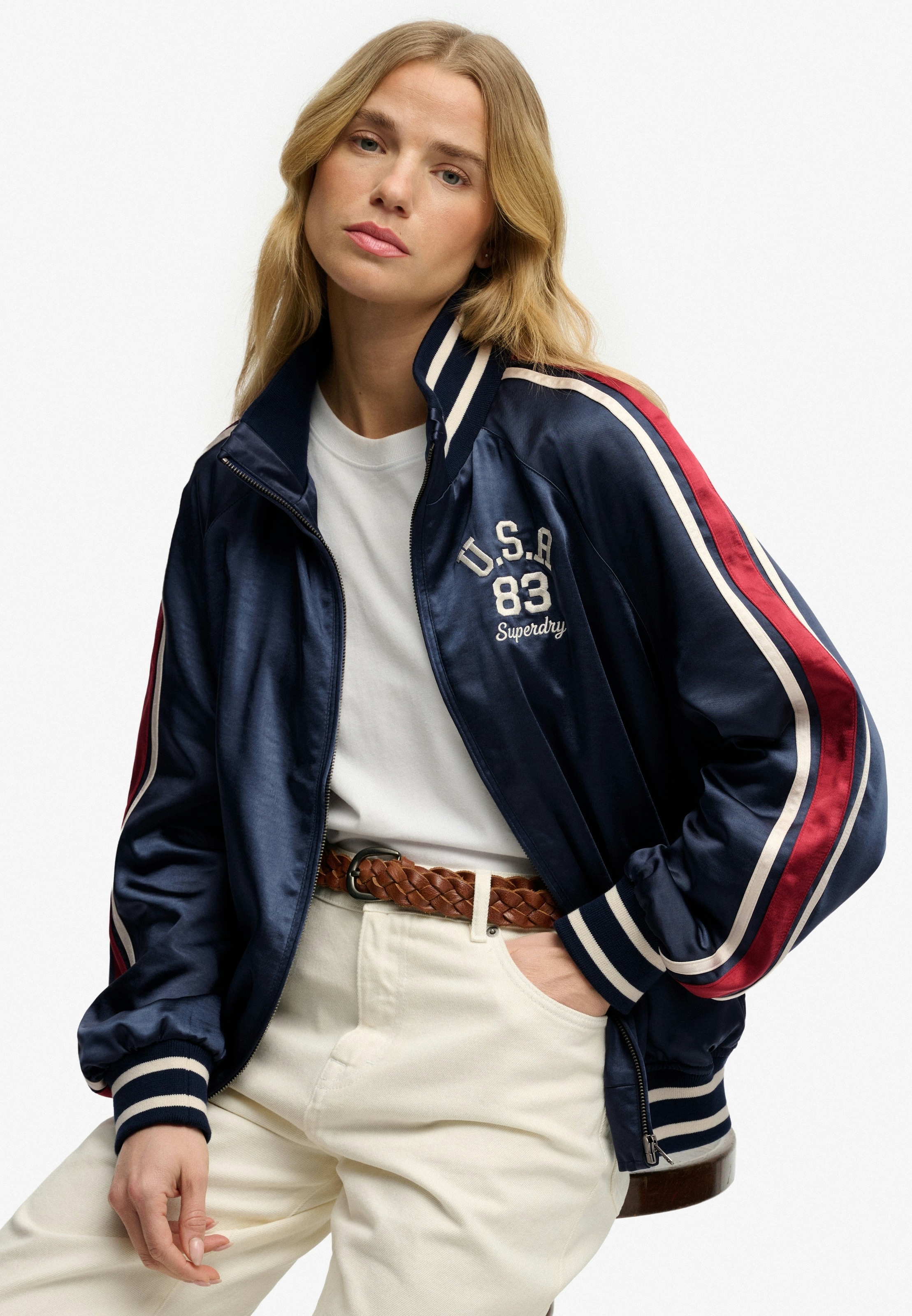 Superdry Blouson »SUIKA TRACK JACKET« fibre synthétique, oversize