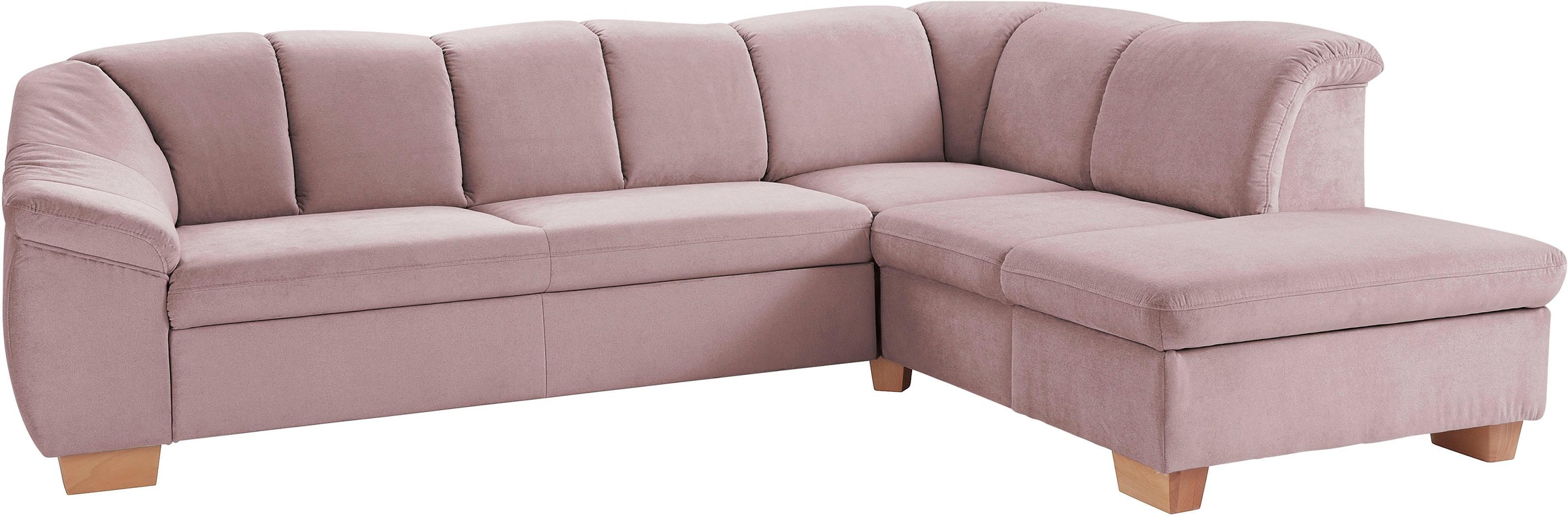 sit&more Ecksofa »Santo L-Form«, mit Federkern, wahlweise mit Bettfunktion und Stauraum