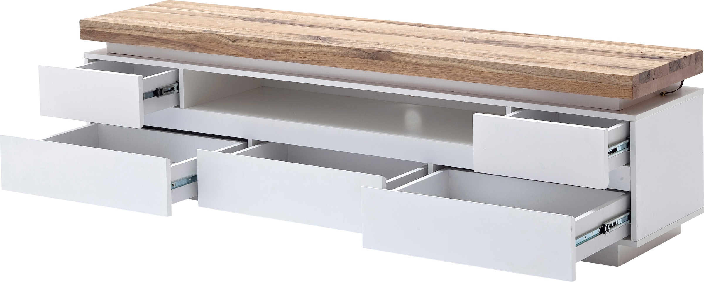 MCA furniture Lowboard »Romina«, mit LED Beleuchtung weiss dimmbar, inkl. Fernbedienung