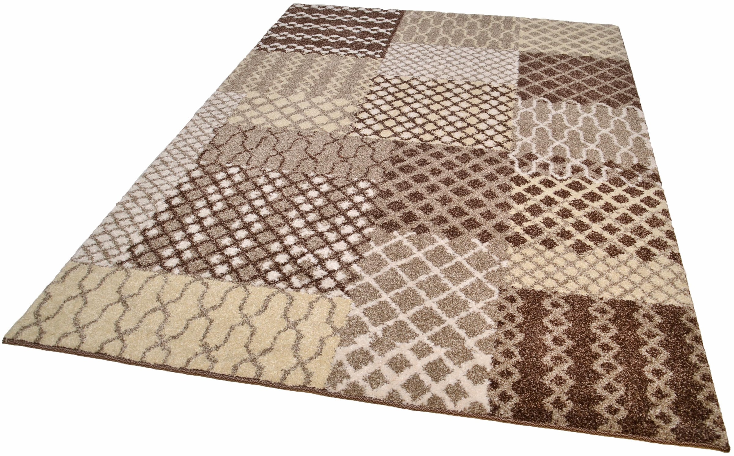 TOM TAILOR HOME Teppich »PATTERN PATCH« rechteckig 12 mm Höhe Exklusiv bei OTTO, ideal im Wohnzimmer & Schlafzimmer