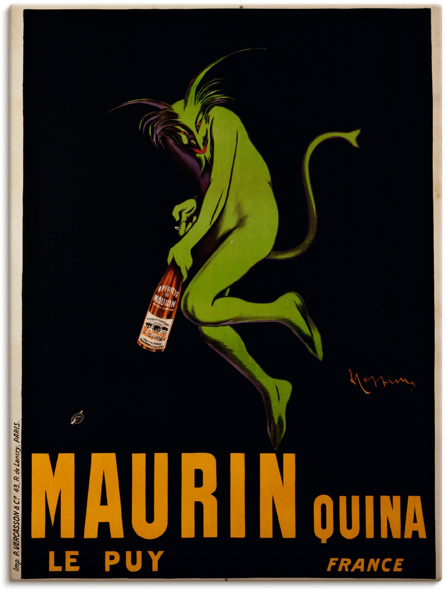Image of Artland Leinwandbild "Maurin Quina. Um 1922" Schilder 1 Stk. tlg. auf Holzrahmen gespannt
