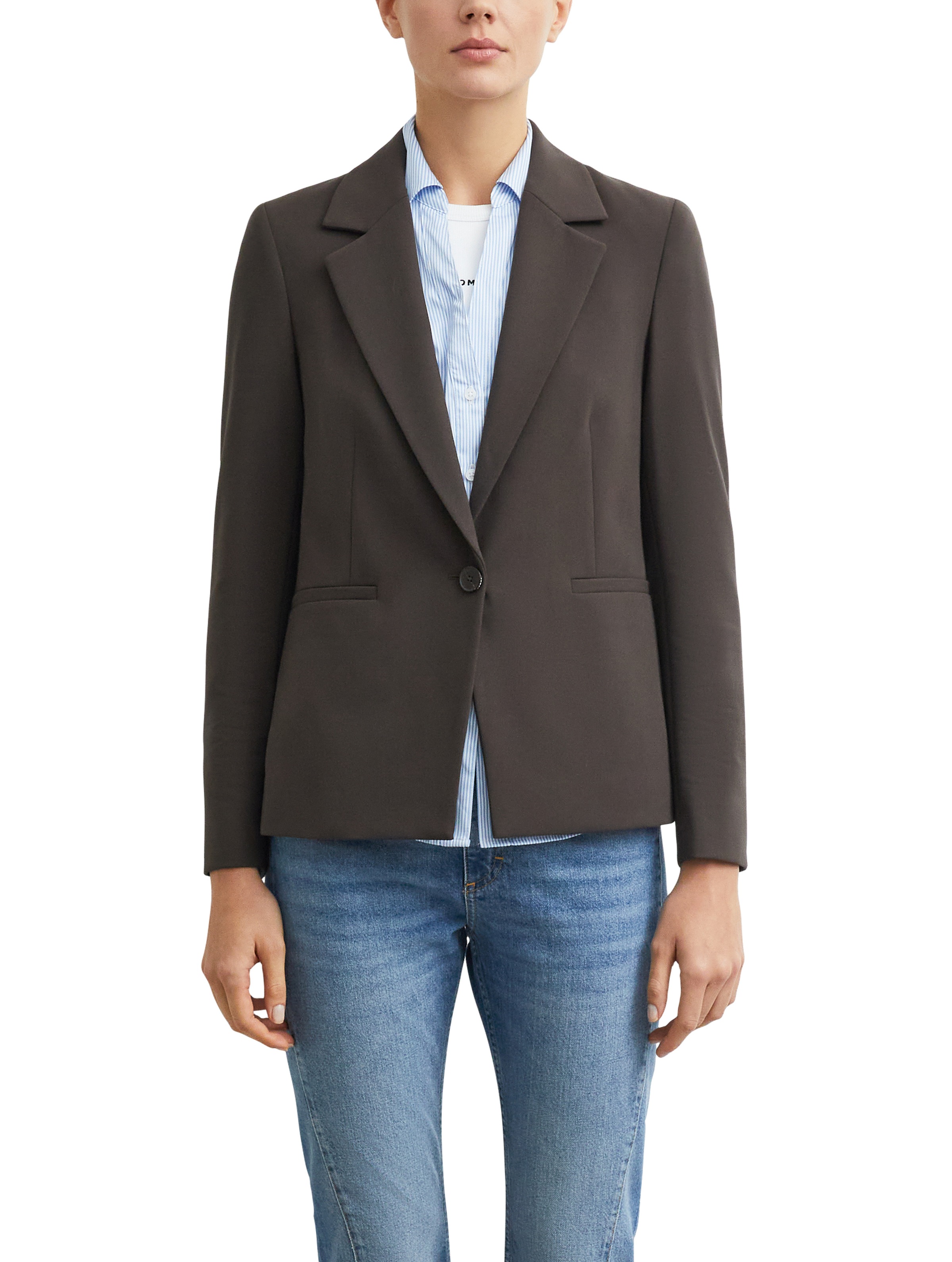 Comma Veste blazer avec viscose et stretch