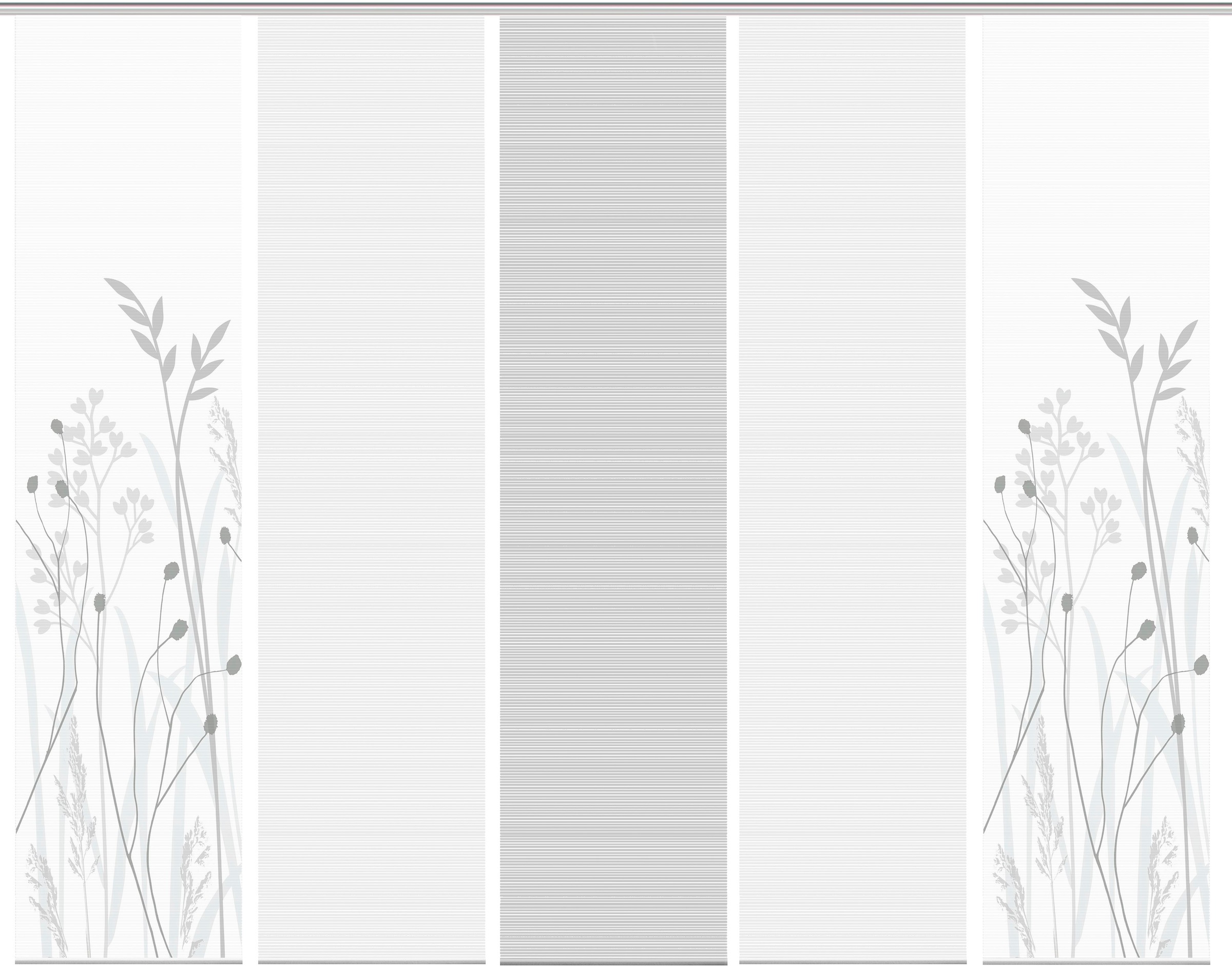 Image of Vision S Schiebegardine »GRASIL 5er SET«, (5 St.), Bambus-Optik, Digital bedruckt bei Ackermann Versand Schweiz