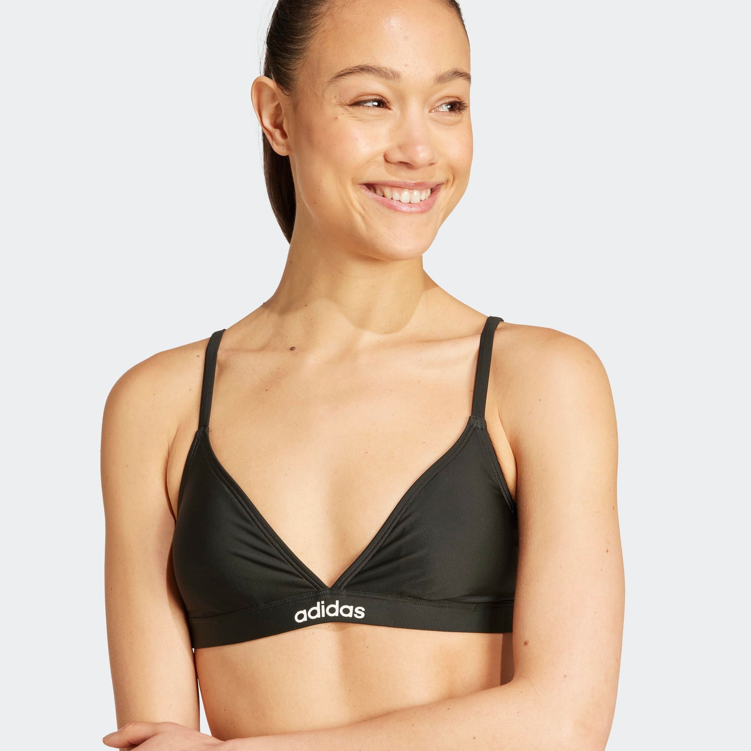 adidas Performance Bikini bustier »TRIANGLE BIKINI SET MIT 2-WEGE-VERSTELLBAREN TRÄGERN« avec coussinet amovible, bretelles dorsales réglables en 2 sens