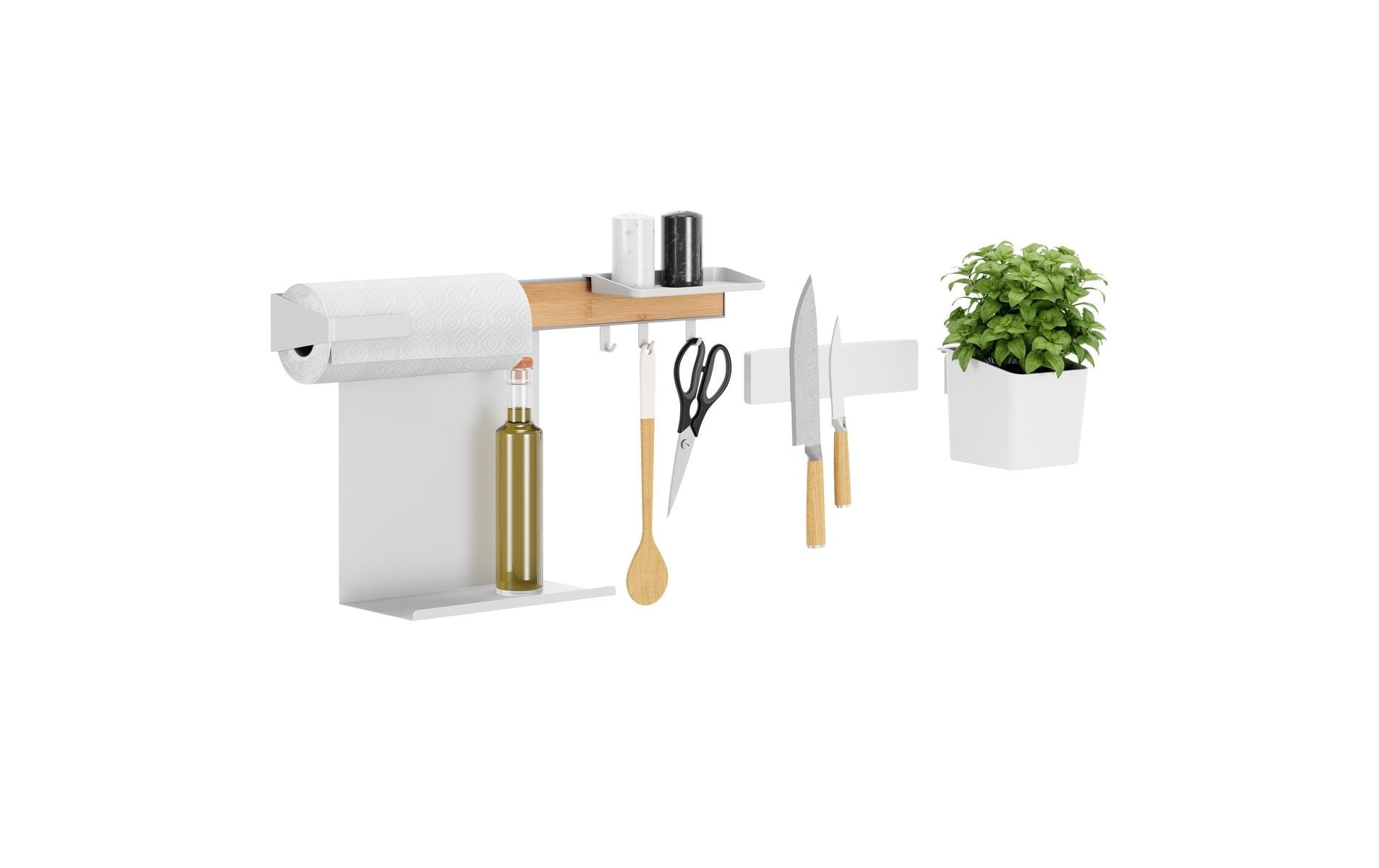 tesa Ablageelement »L Bambus/Weiss«