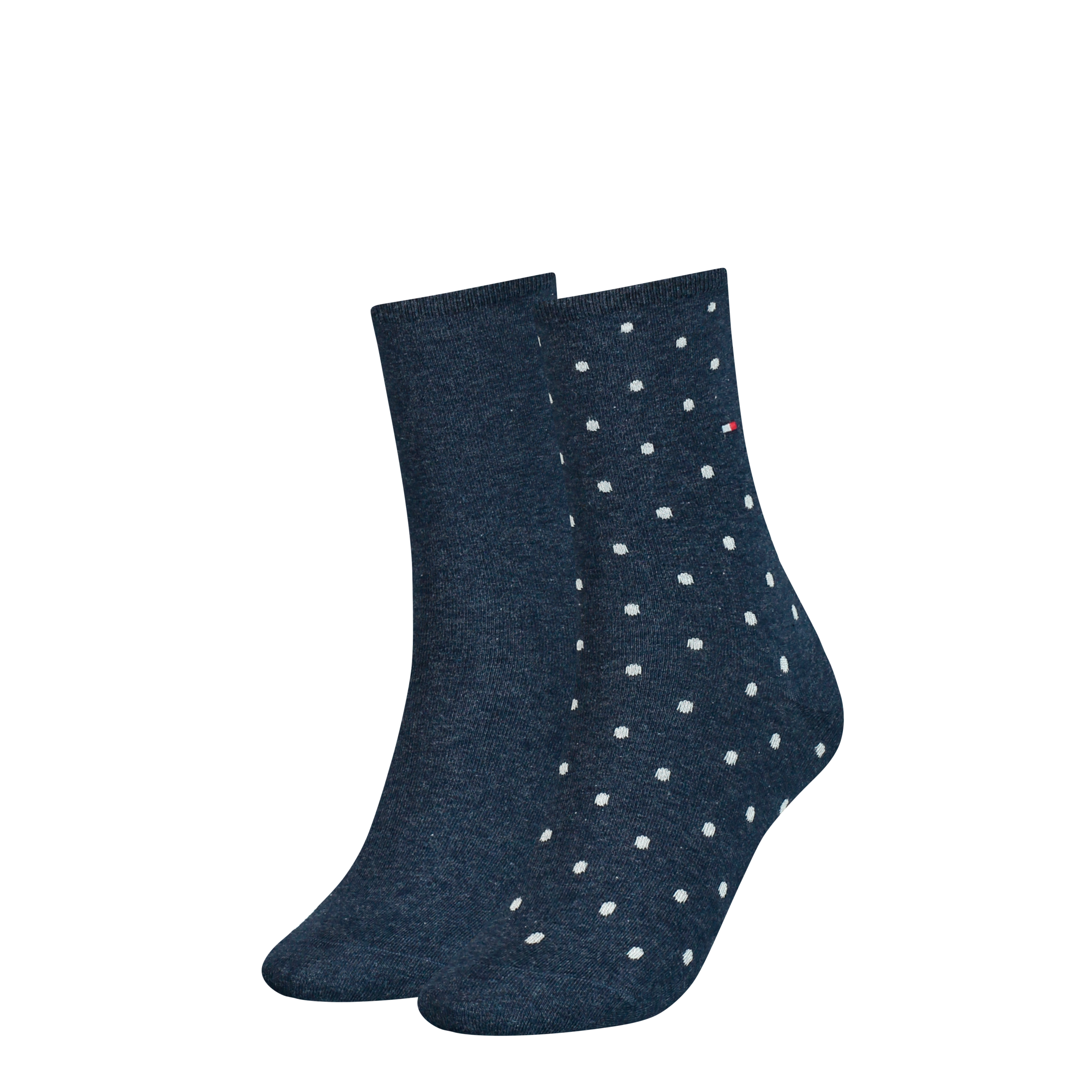 Image of Tommy Hilfiger Socken "TH WOMEN SOCK DOT 2P" 2 Paar, 2 Stk. tlg. mit feinem Rippenbündchen und Logostickerei