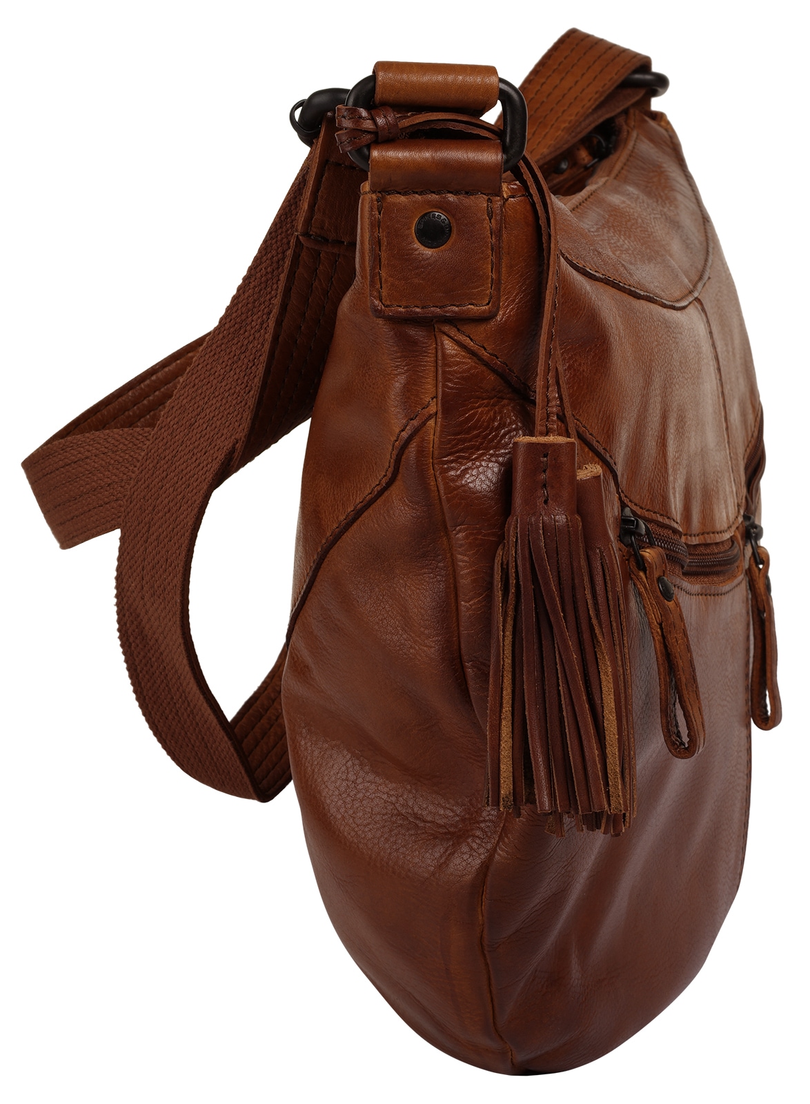 Spikes & Sparrow Umhängetasche »SPIKES & SPARROW Damen echt Leder« echt Leder