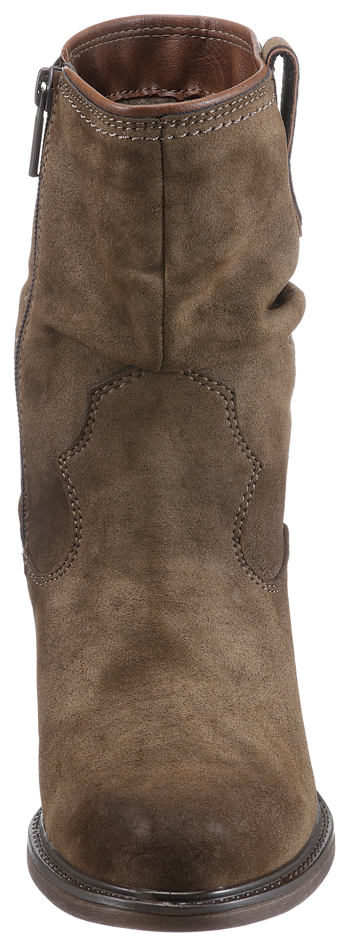 Mustang Shoes Cowboystiefel, mit gerafftem slouchy-Schaft