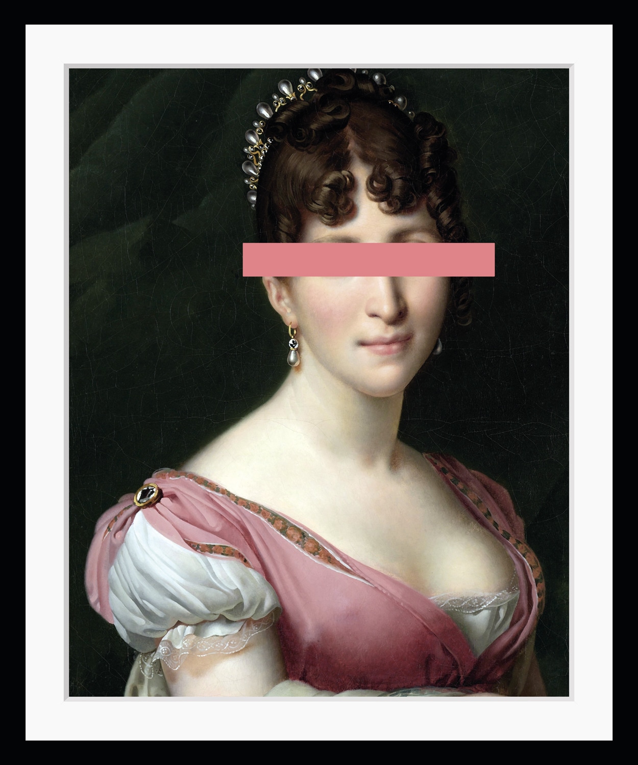Image of queence Bild "Johanna mit Farbklecks" Bilder von Frauen Frau Gemälde Historische Persönlichkeiten Kunst HD Premium Poster-Druck inkl. Holzrahmen