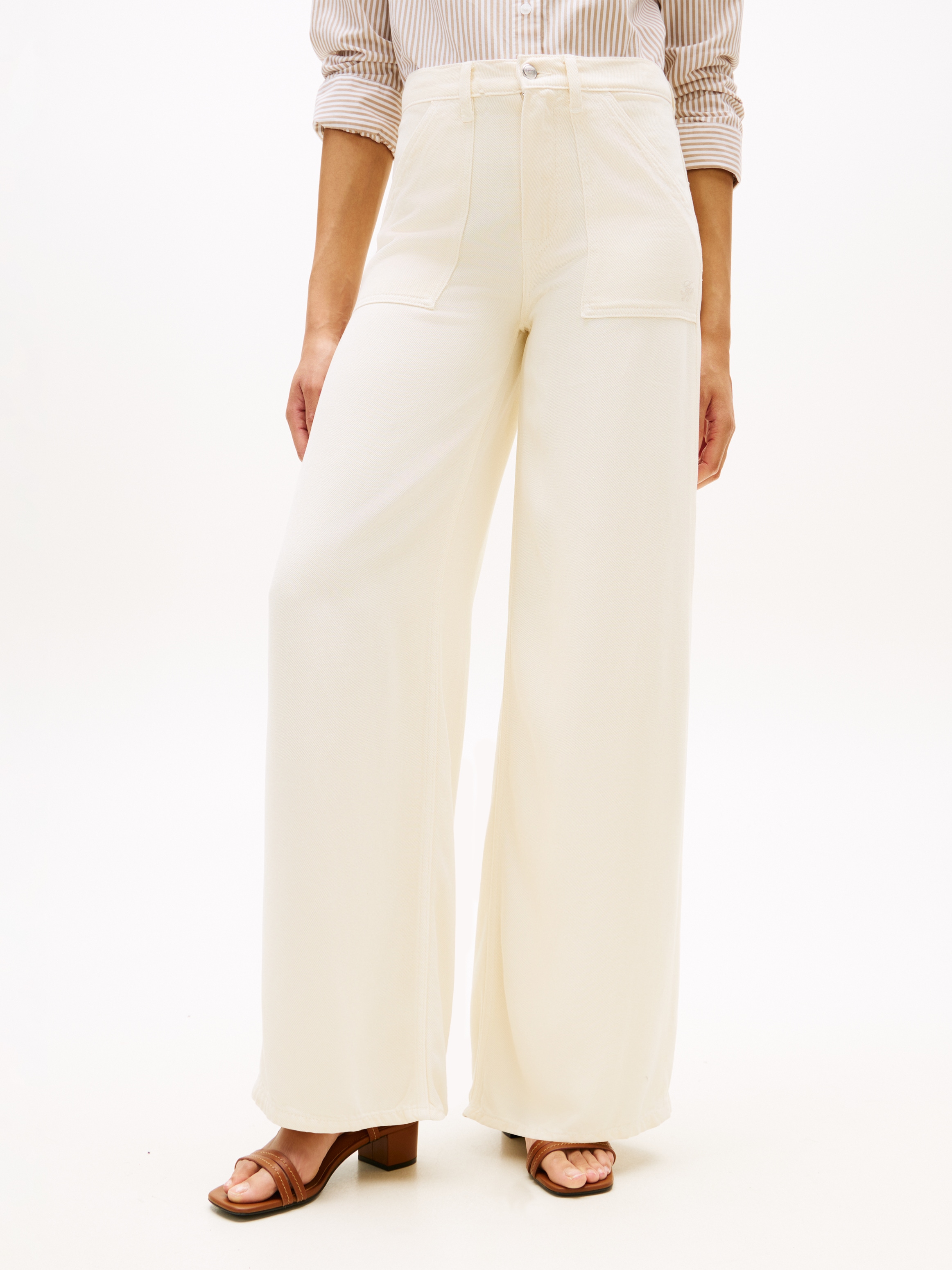 Image of Tommy Hilfiger 5-Pocket-Jeans "DNM SOFT ECRU 70S WIDE LEG HW"