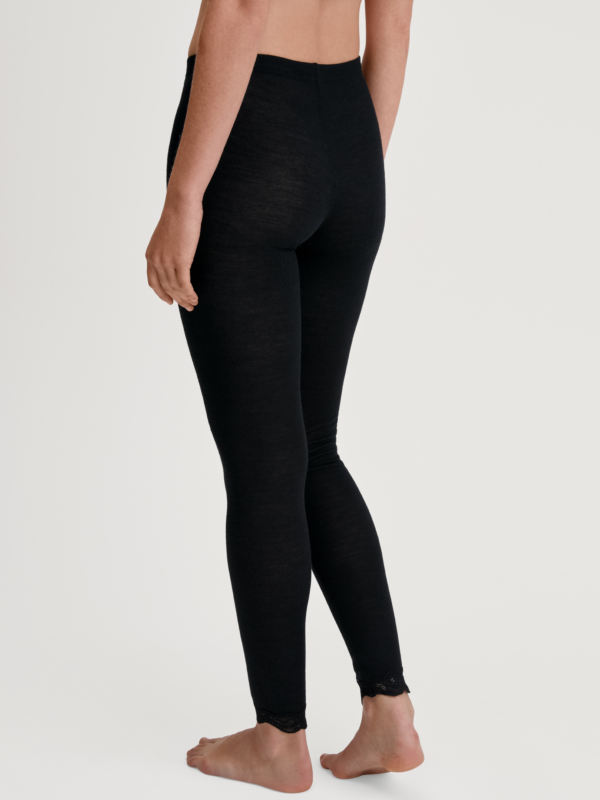 CALIDA Leggings »Richesse Lace«  Spitzen-Details, elastisch, Feinripp-Qualität, wärmend, weich