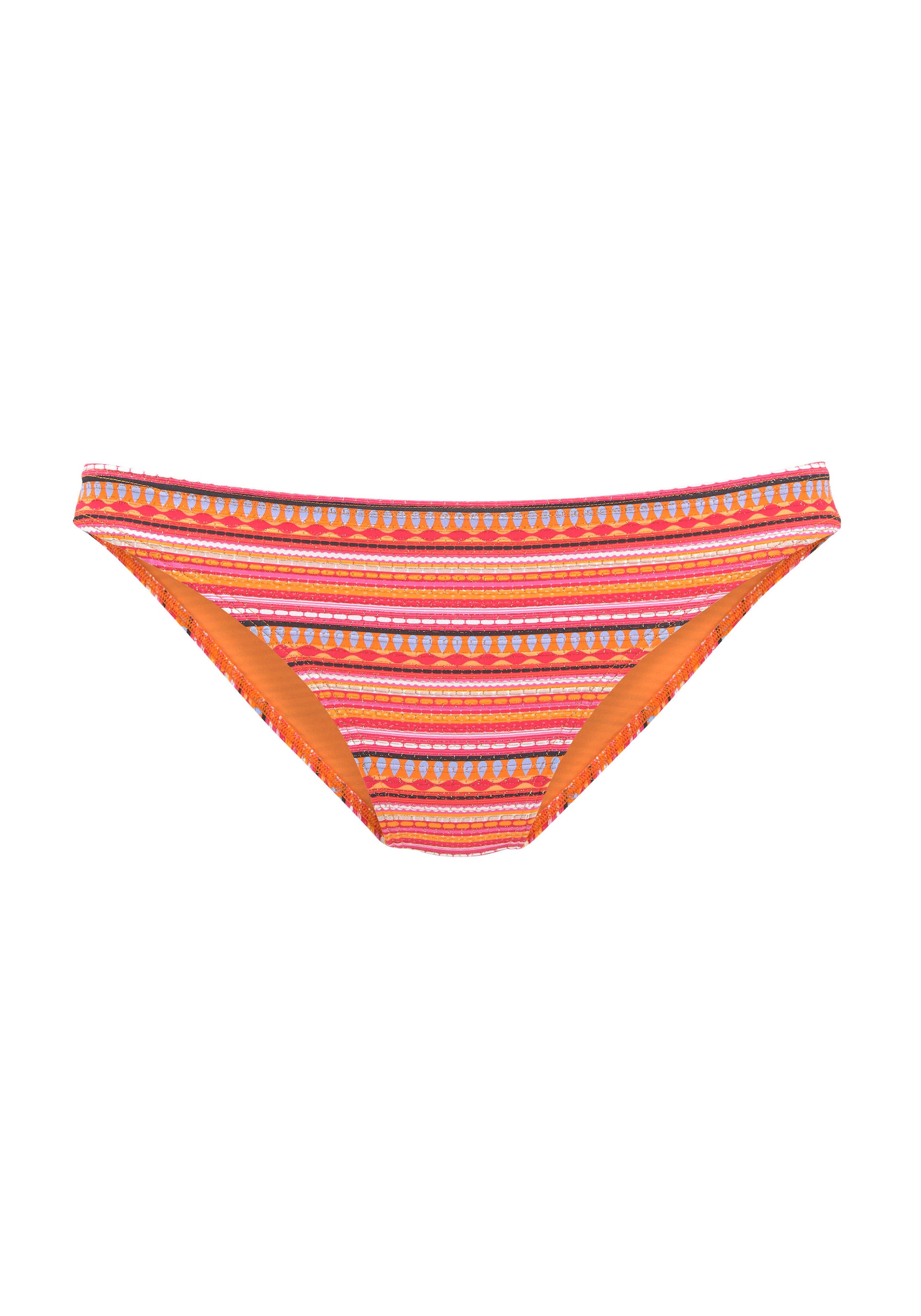 LASCANA Bügel-Bandeau-Bikini, mit glitzernden Streifen