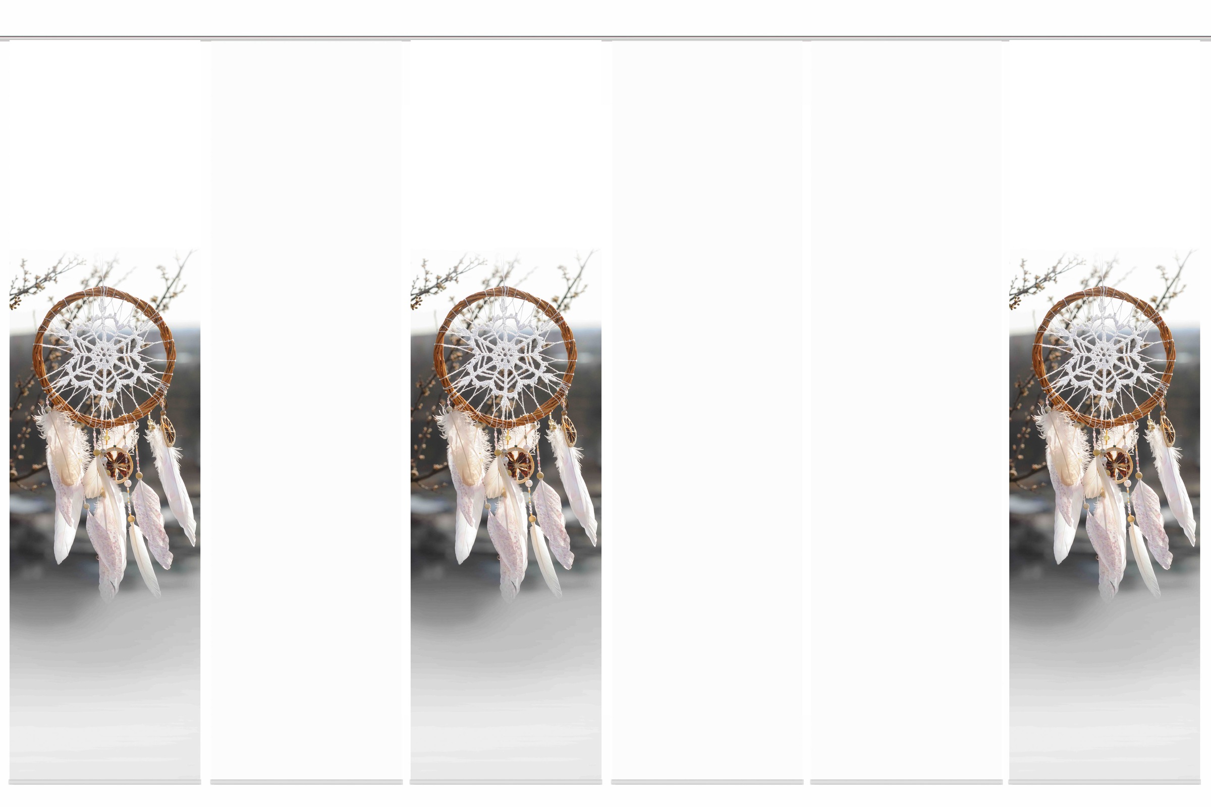 Image of HOME WOHNIDEEN Schiebegardine »DRÖMA«, (6 St.), Schiebevorhang Digidruck 6er Set DRÖMA bei Ackermann Versand Schweiz