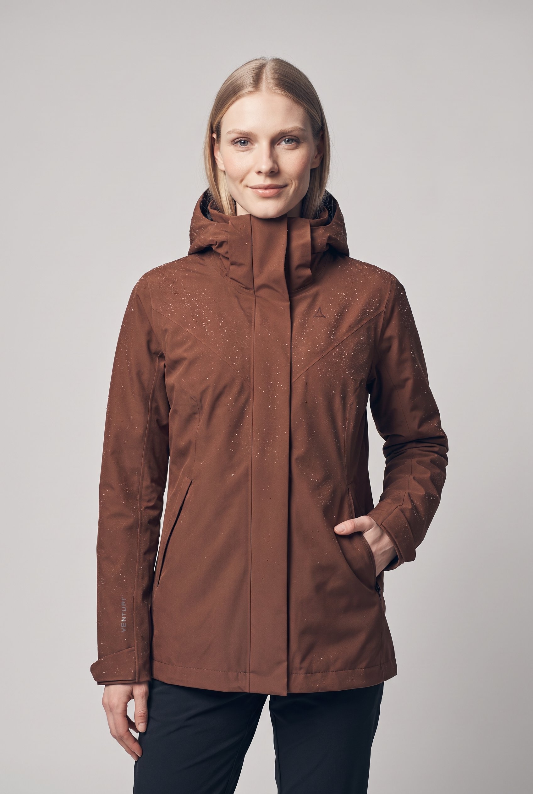 Schöffel Veste fonctionnelle 3 en 1 »3in1 Jacket Style Tamina WMS« Ensemble, 2 cuis tlg. avec capuche avec veste intérieure matelassée zippée, portable séparément