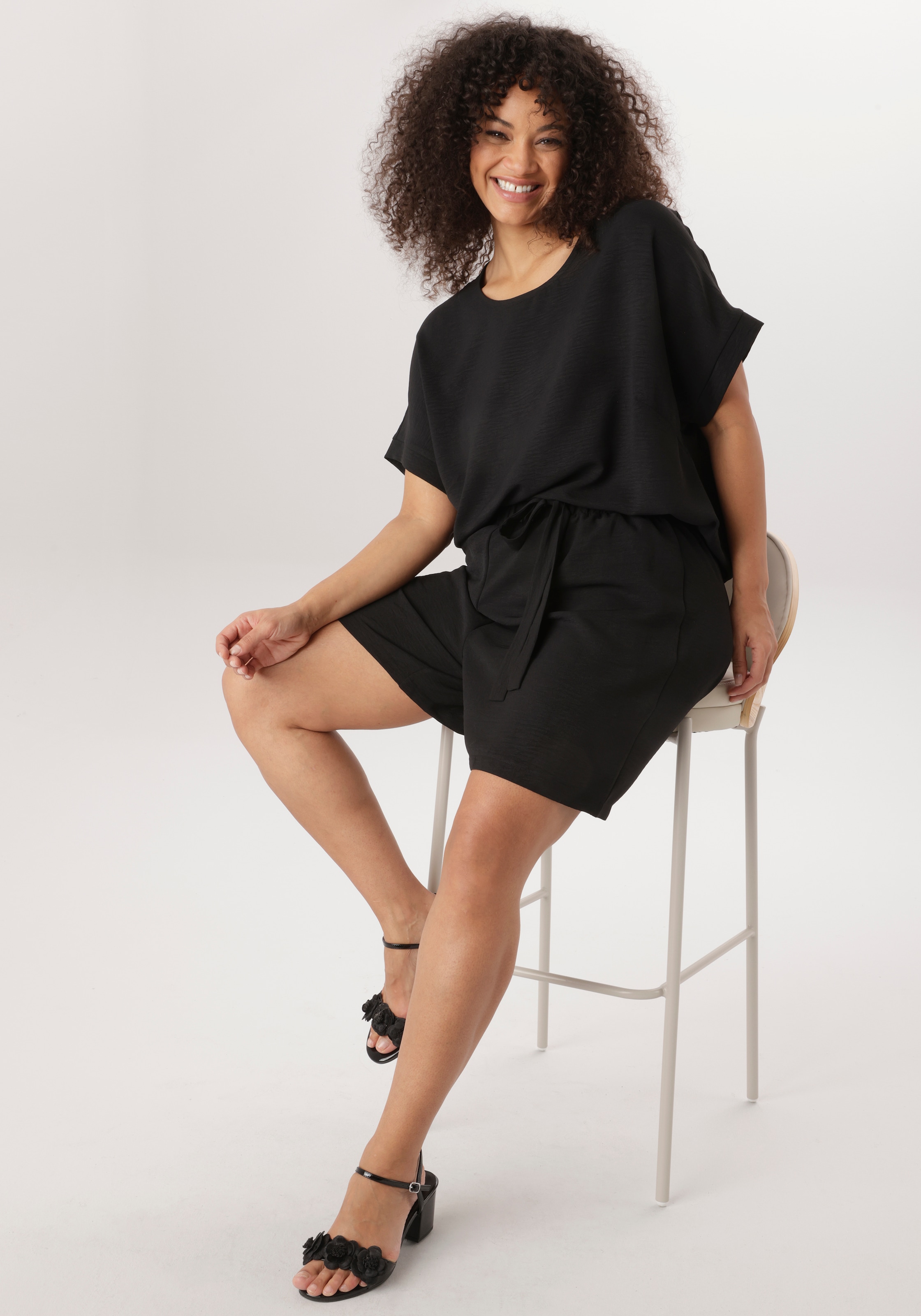 Aniston PLUS Short tissé  in weicher Pique-Qualität - NEUE KOLLEKTION