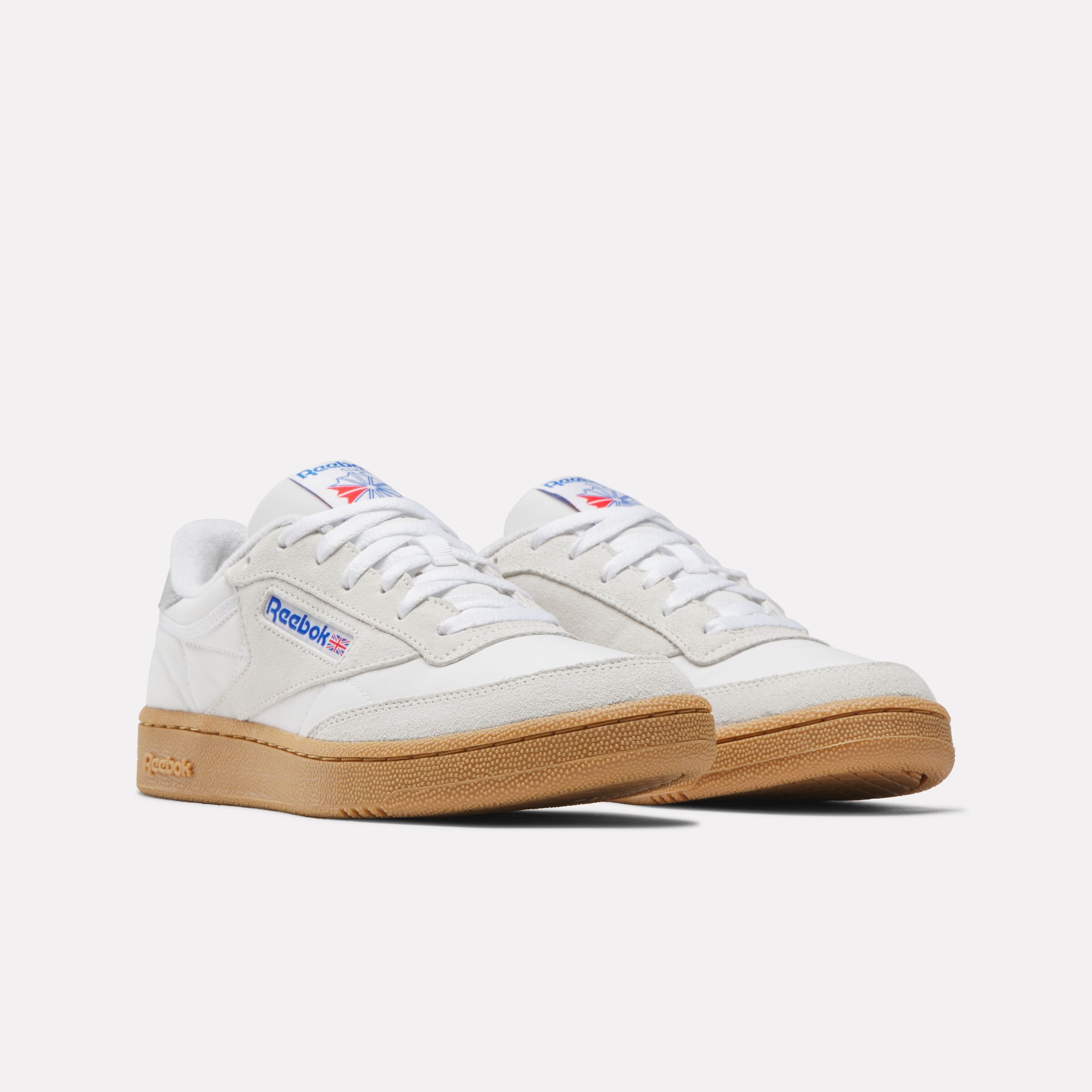 Reebok Classic, Unisex, Sneaker »CLUB C 85«, ftwrweiß, barelygrau, gum, 44,5, Modischer Sneaker von Reebok Classic mit Schnürung