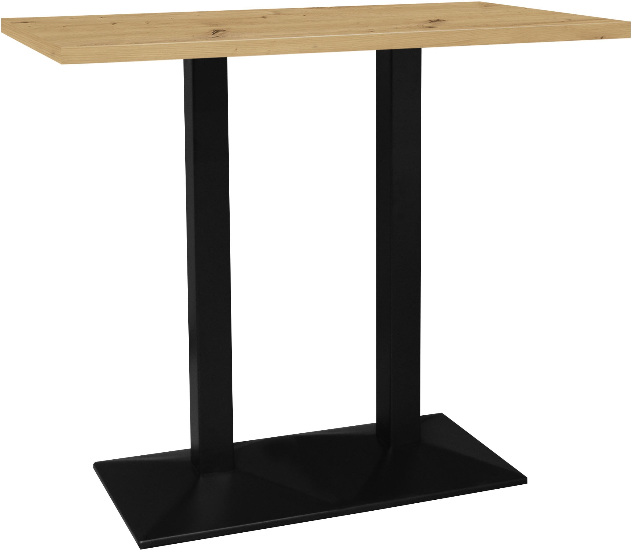 Mäusbacher Table de bistrot »Big Bistro Metall« Structure à double colonne, plaque carrée LxHxP 120x105x70 cm