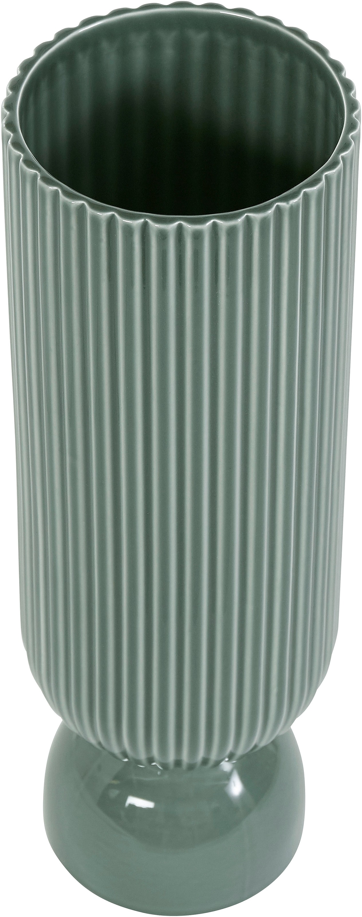 andas Dekovase »Vase Rillen-Optik«, aus 37 sur (1 St.), Trouver cm Höhe Steingut