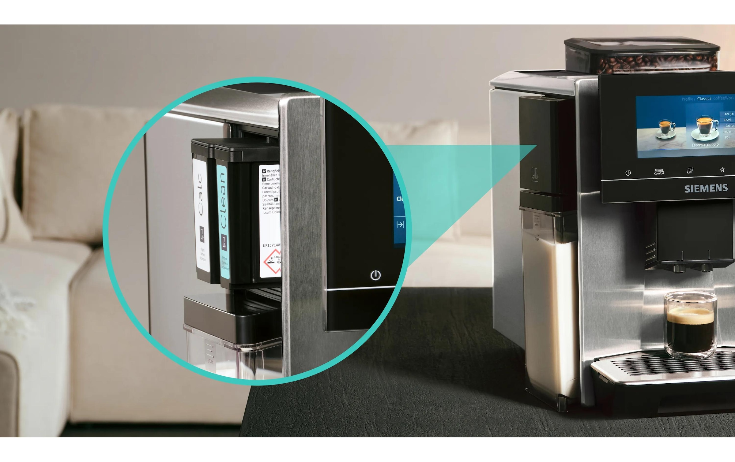 SIEMENS Kaffeevollautomat »EQ900 plus TQ903DZ3 Edelstahl«