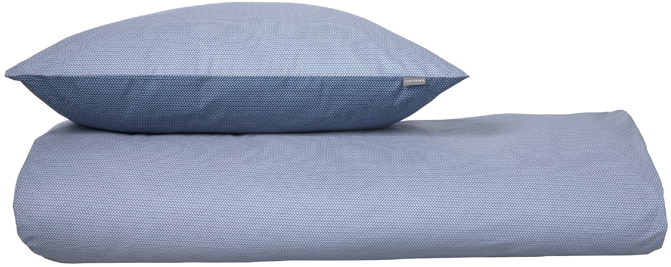 Schiesser Bettwäsche »Silva in einem simplen Minimaldessin in angesagter Strickoptik« 2 Stk. MADE IN GREEN by OEKO-TEX®