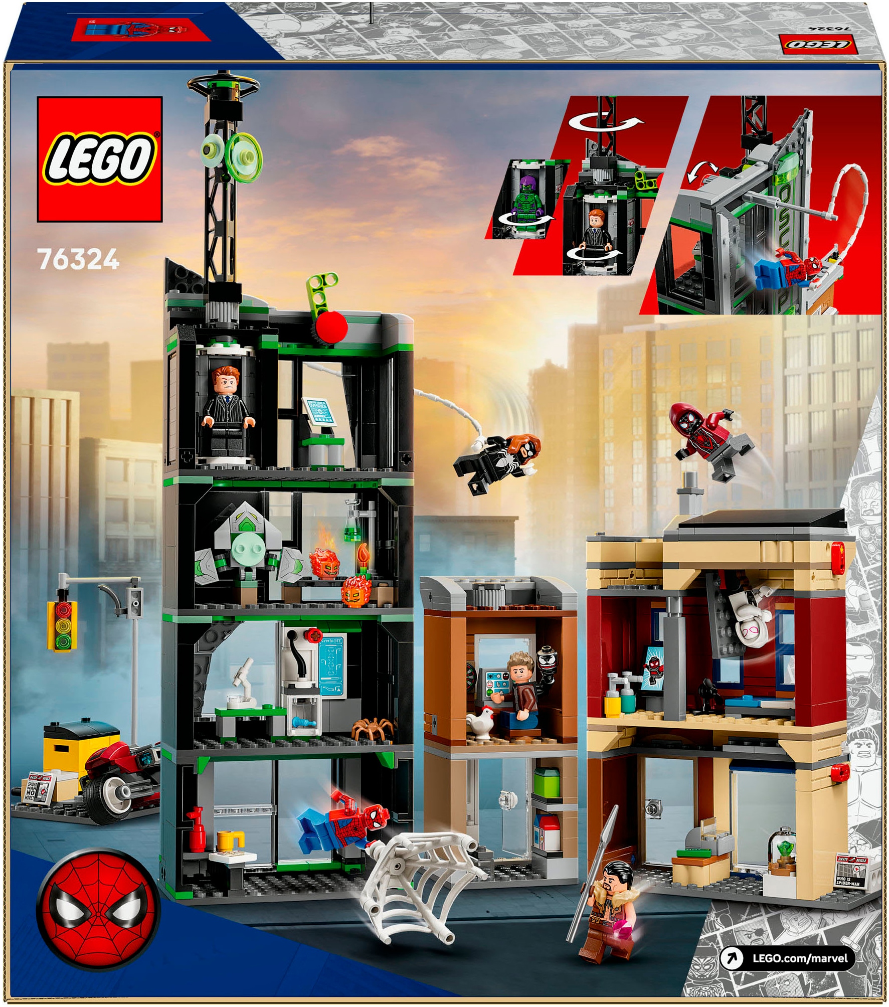 LEGO® Konstruktionsspielsteine »Spider-Man vs. Oscorp (76324), LEGO Super Heroes« Made in Europe