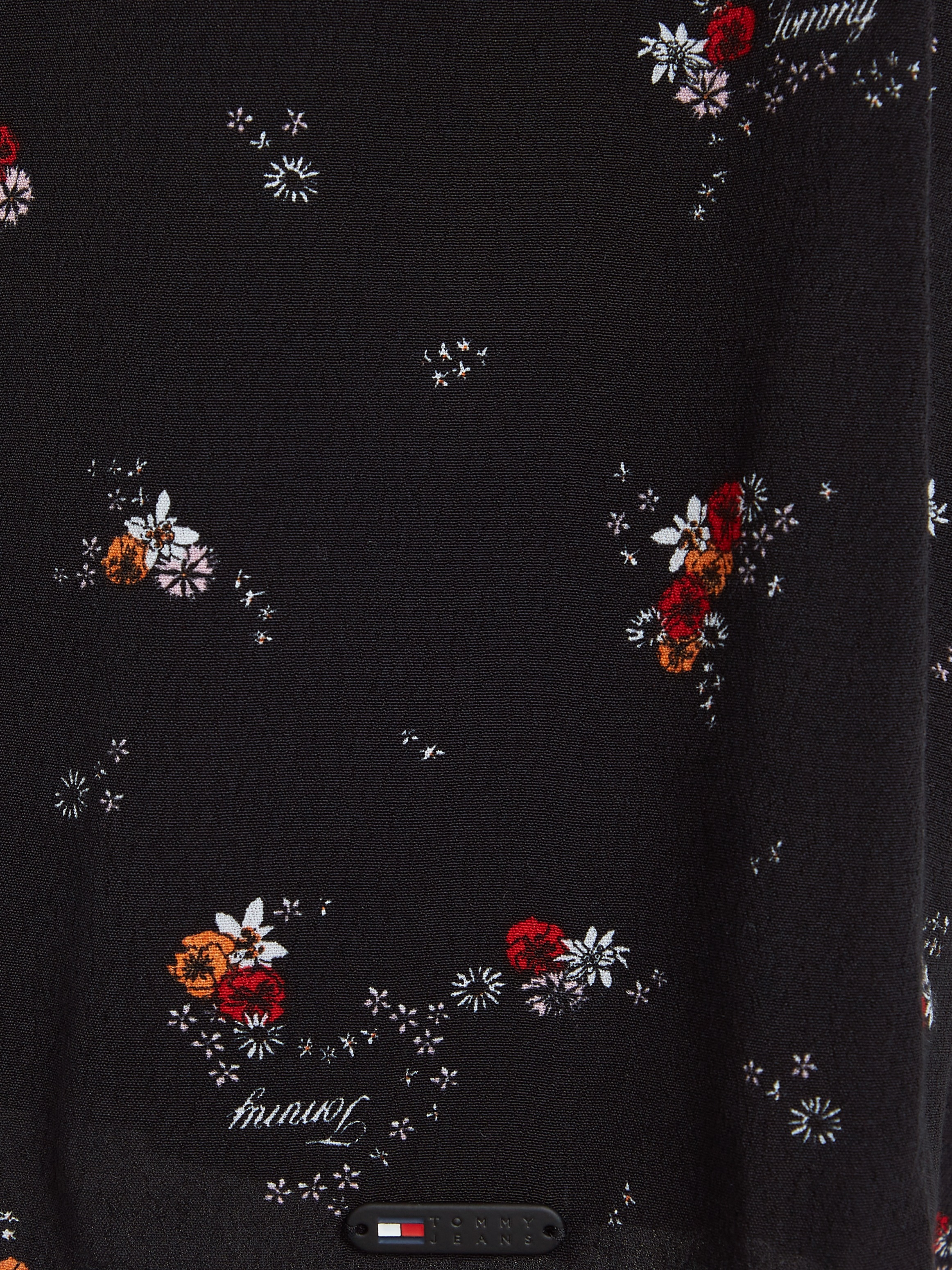 Tommy Jeans Blusenkleid »TJW BLACK FLORAL RACER DRESS«, mit Blumenprint, modische Racer Form